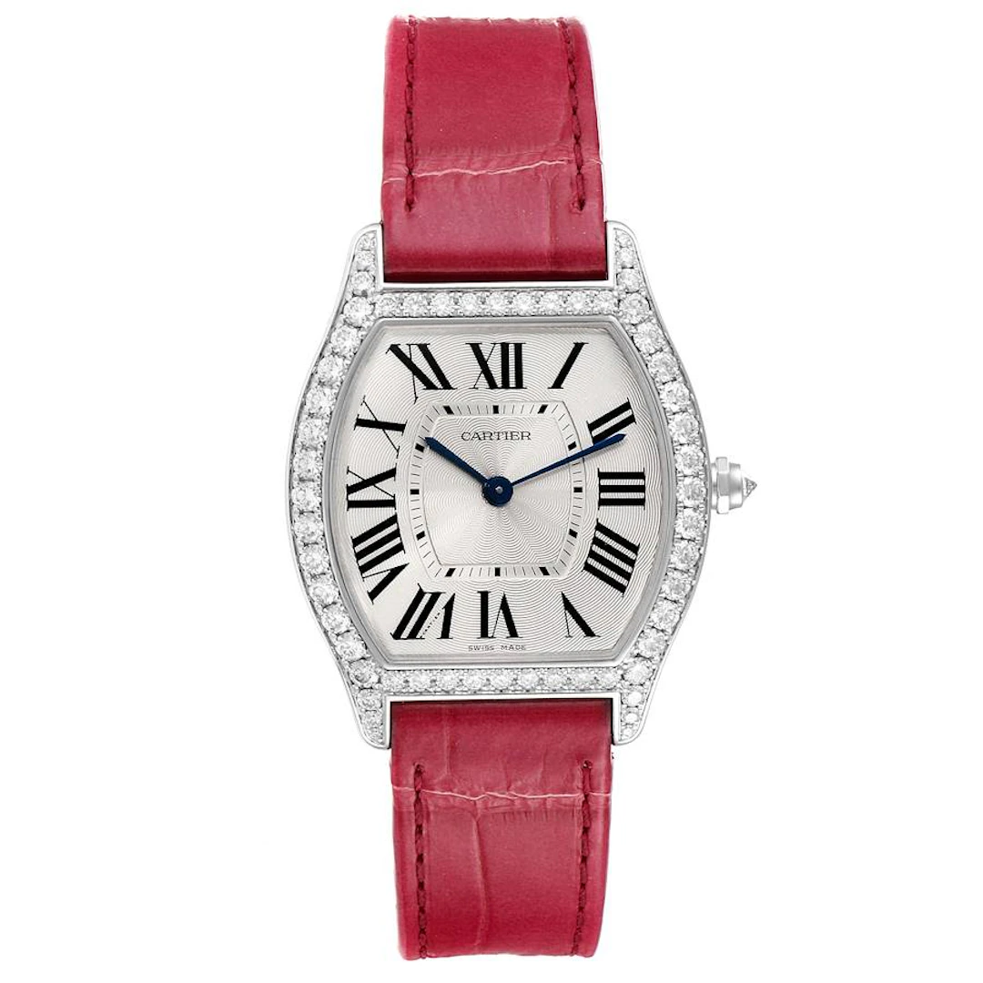 Tortue (Reference WA501009). A 39mm white gold diamond-set manual