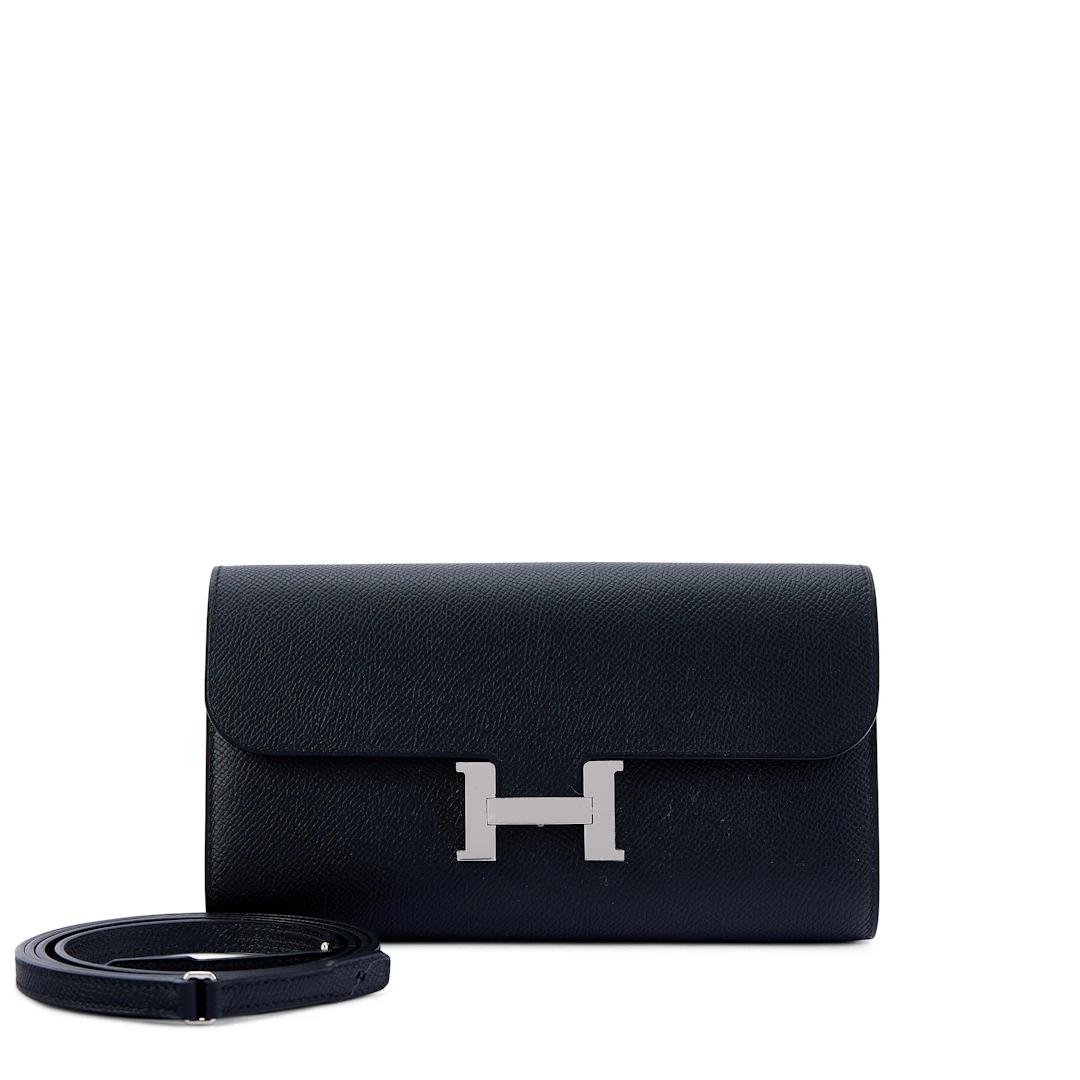 Black Epsom Constance-To-Go Wallet Palladium Hardware, 2025