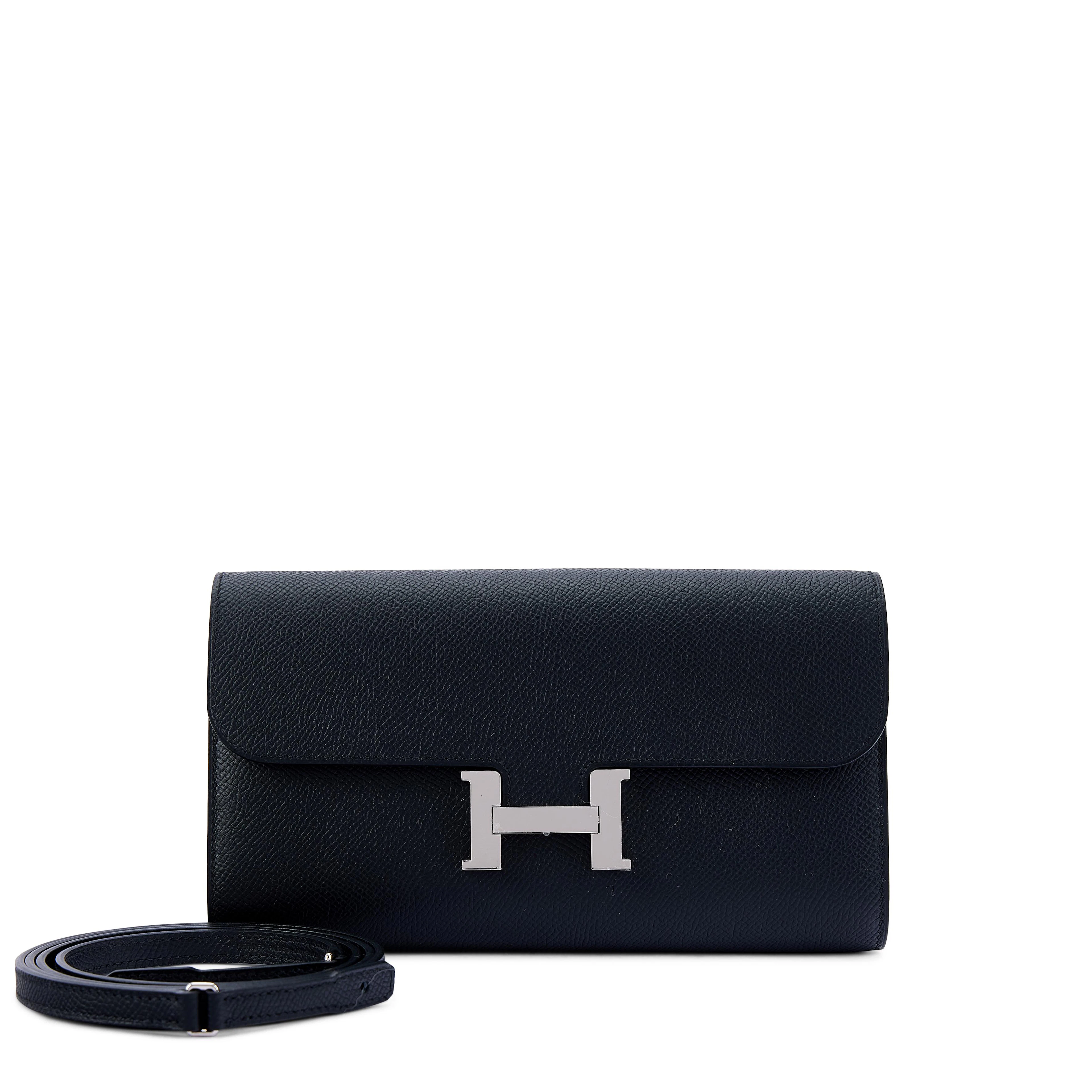 Black Epsom Constance-To-Go Wallet Palladium Hardware, 2025