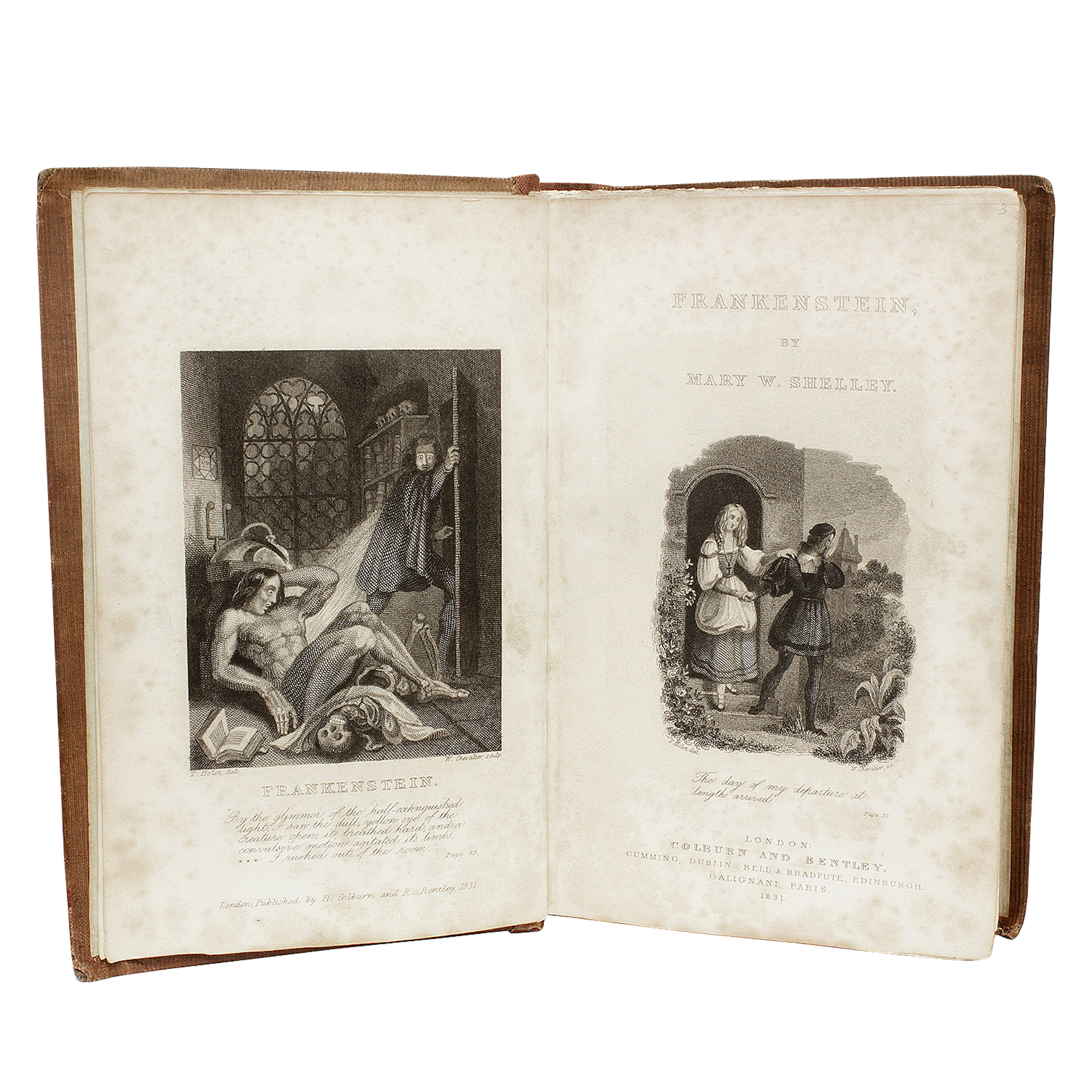 Frankenstein: Or, The Modern Prometheus, [bound with] The Ghost-Seer