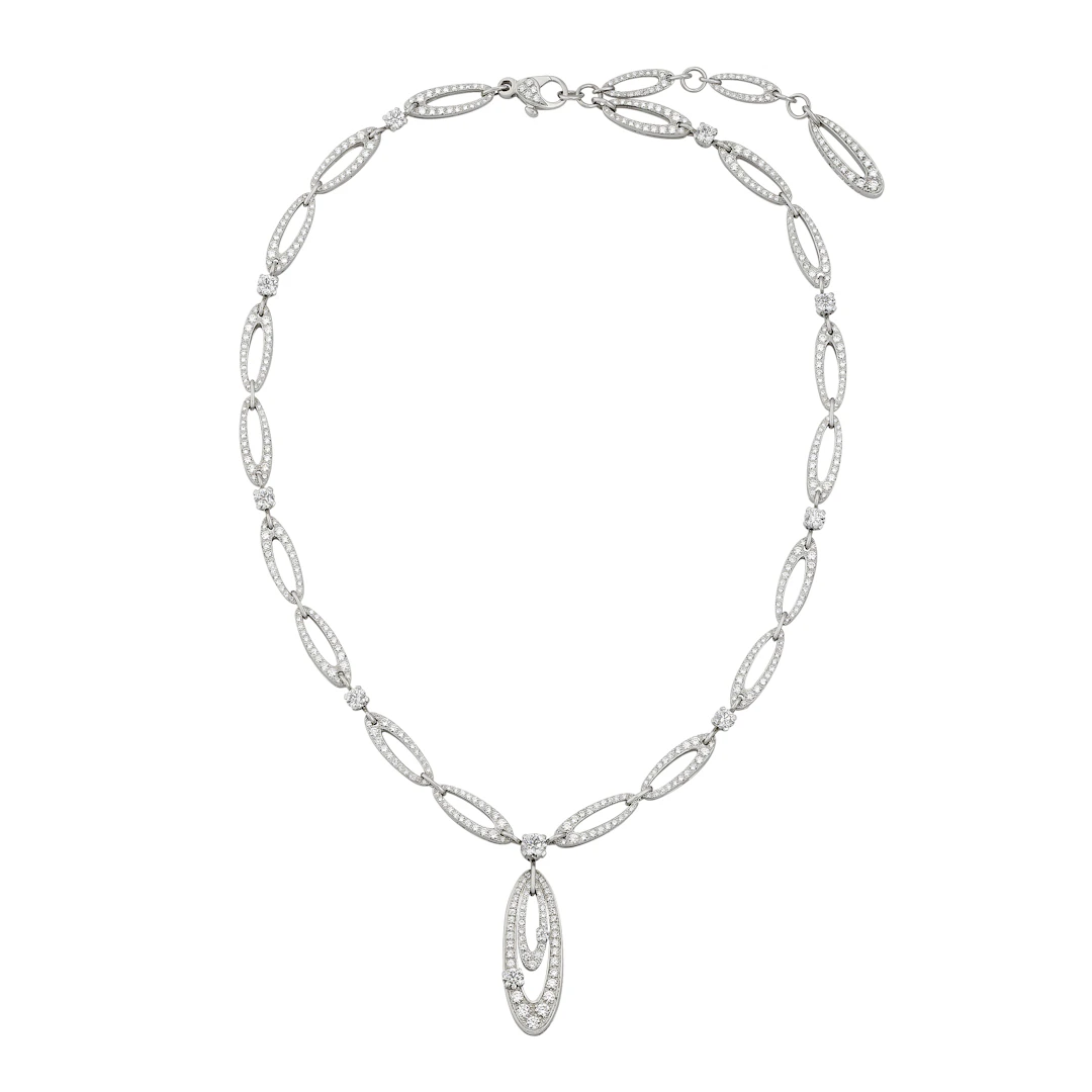 White Gold and Diamond Elysia Necklace