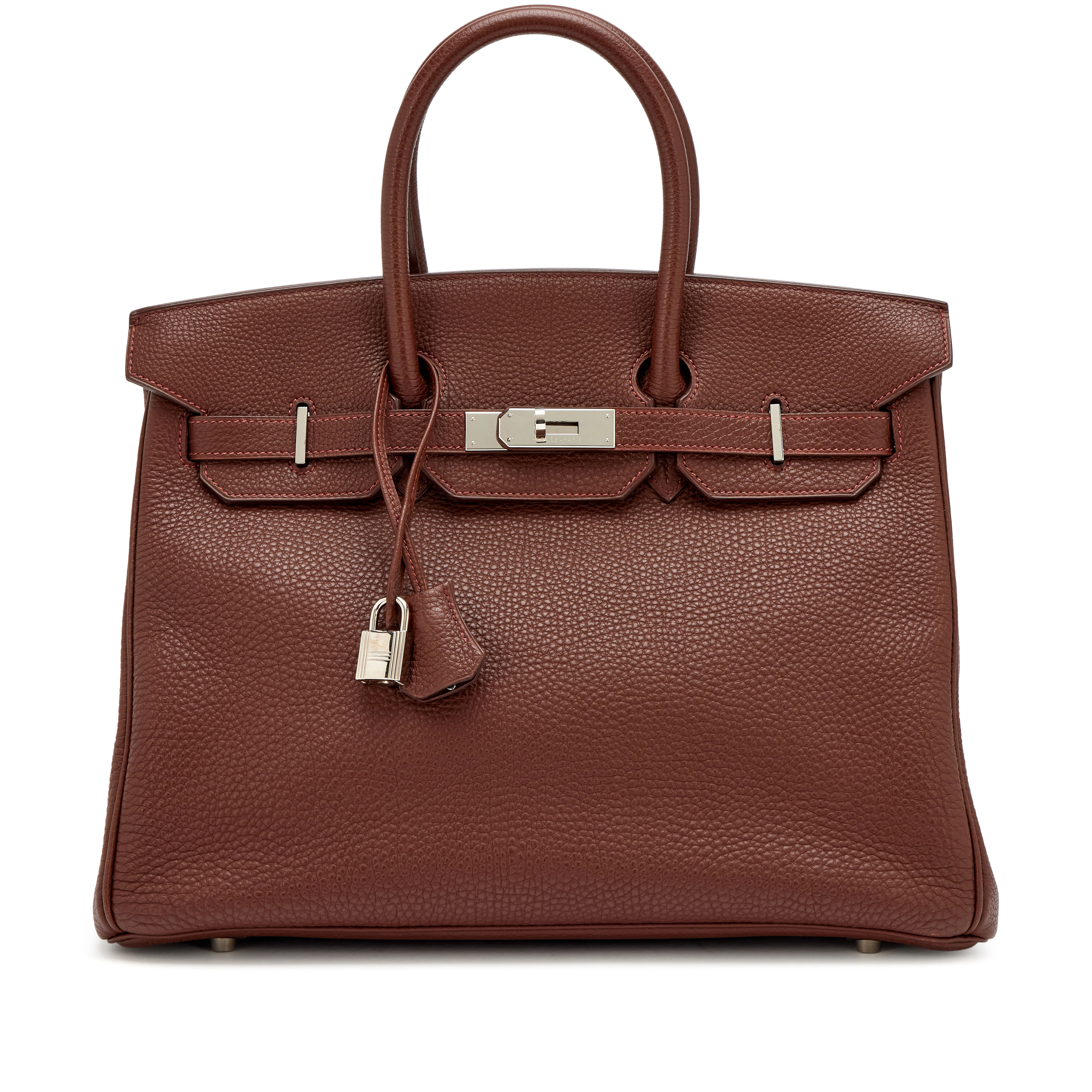 Vintage Havane Togo Birkin 35 Palladium Hardware, 2000