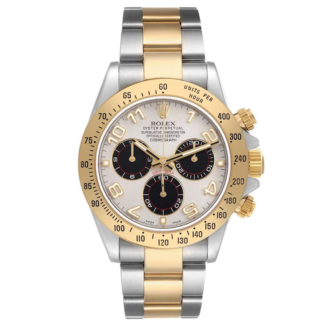 Cosmograph Daytona Panda Racing Dial (Reference 116523). A 40mm yellow