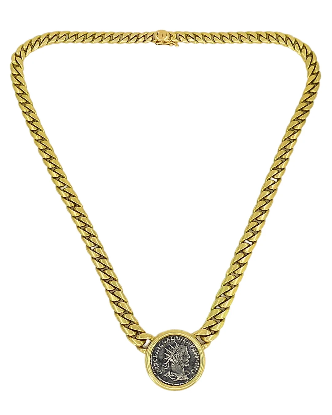 Vintage Gold and Ancient Coin Monete Necklace