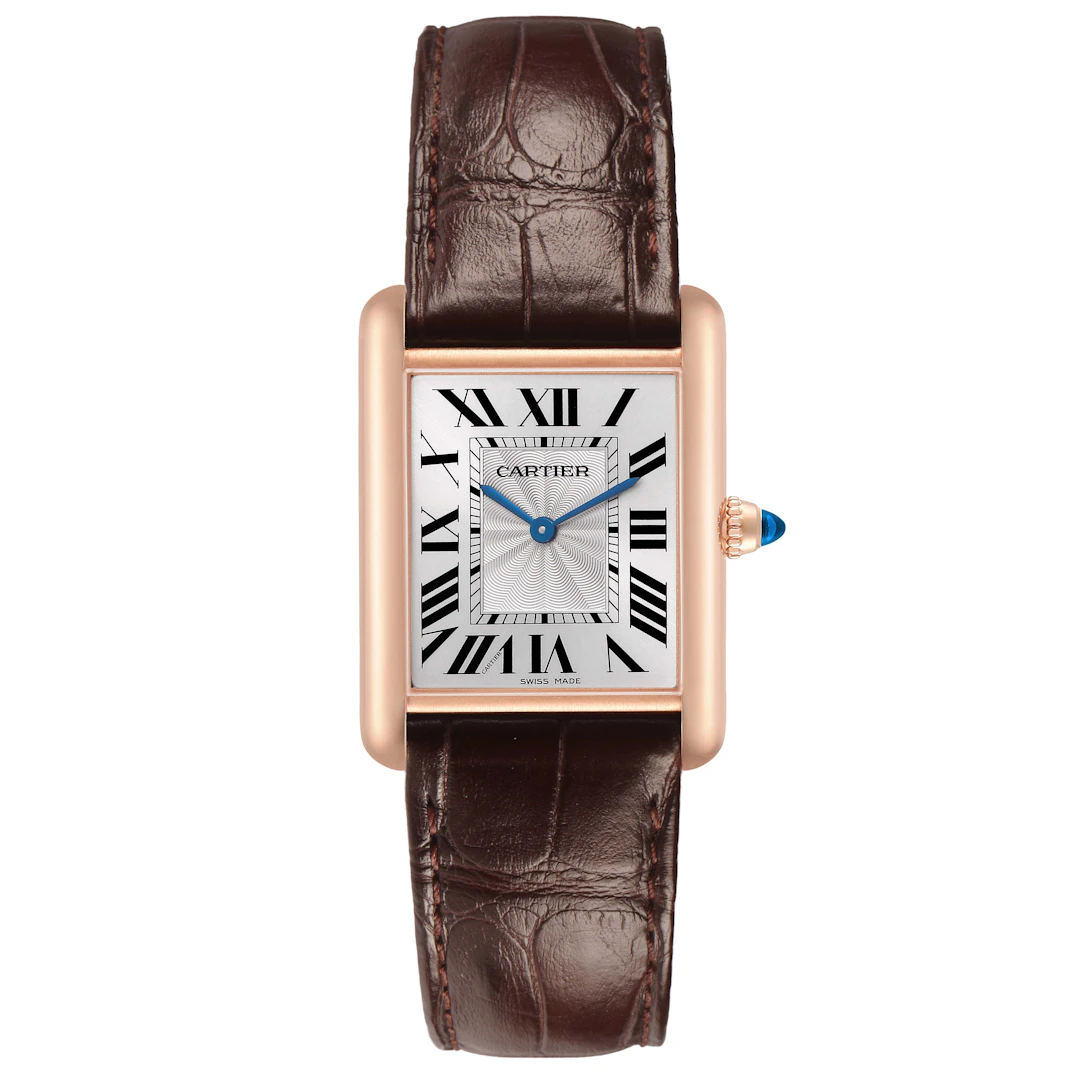 Tank Louis Medium (Reference WGTA0011). A 33.7mm rose gold manual