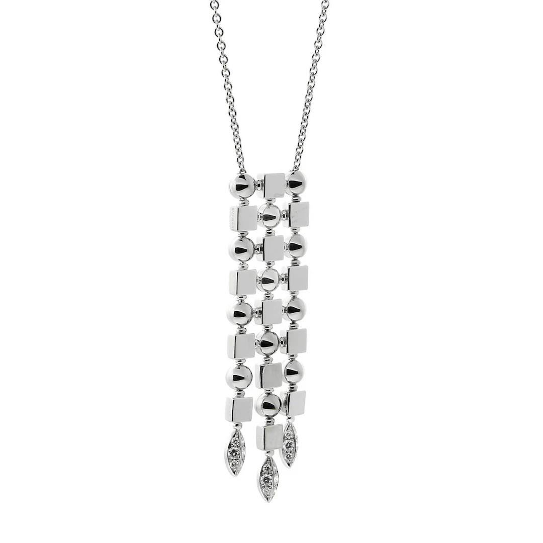 White Gold and Diamond Lucea Necklace