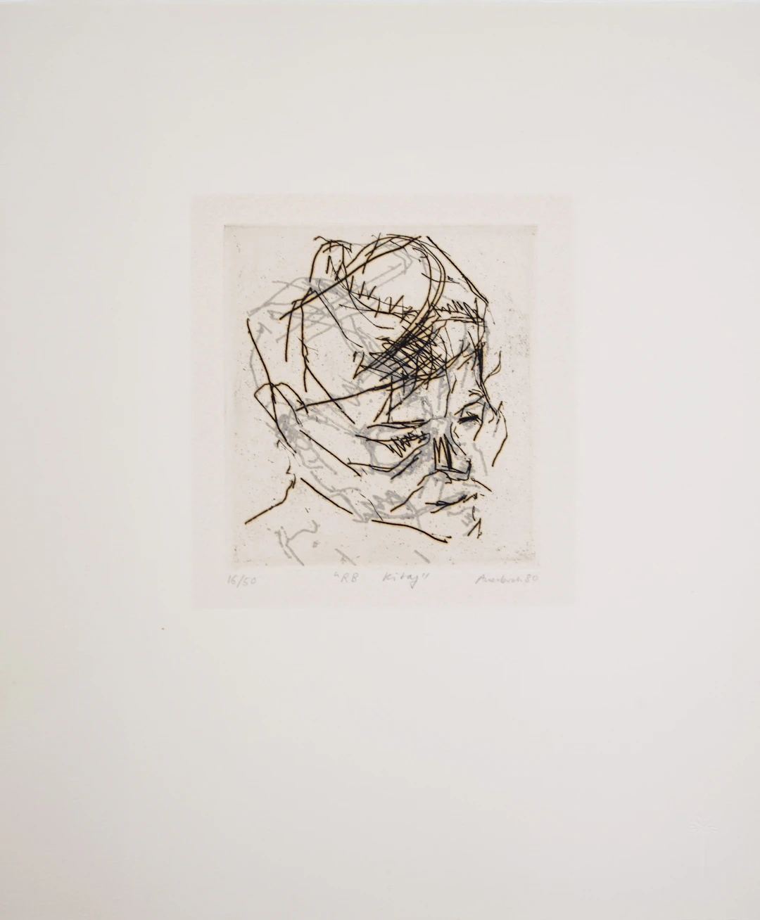R.B. Kitaj, from: Six Etchings of Heads