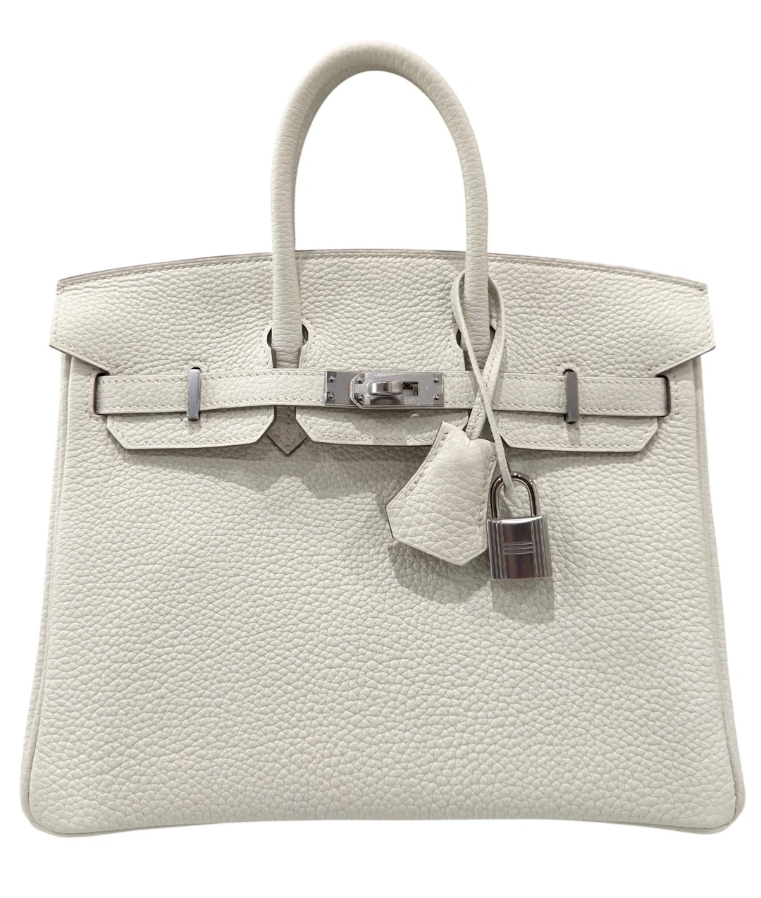Mushroom Togo Birkin 25 Palladium Hardware, 2023