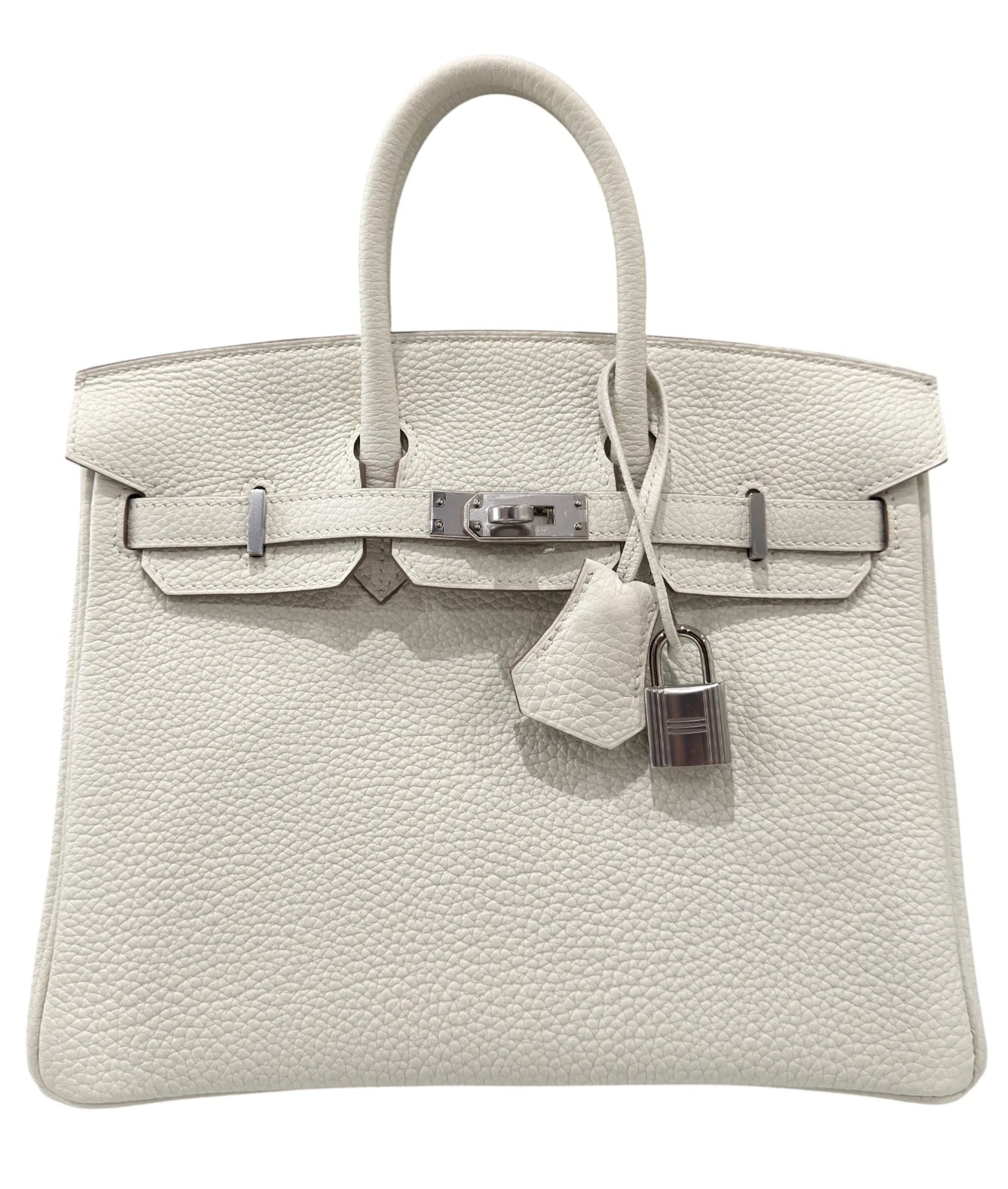 Mushroom Togo Birkin 25 Palladium Hardware, 2023