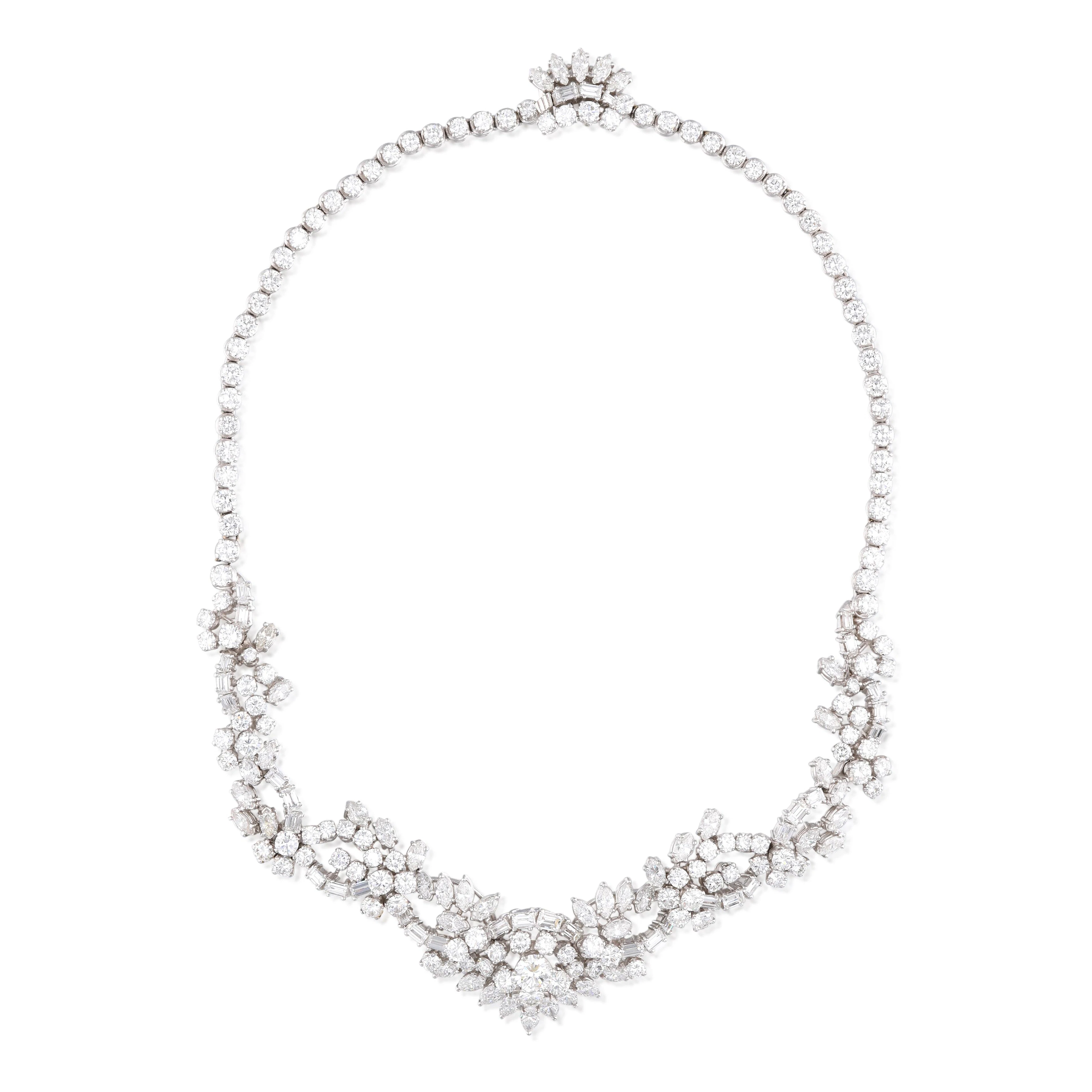 White Gold and Diamond Necklace