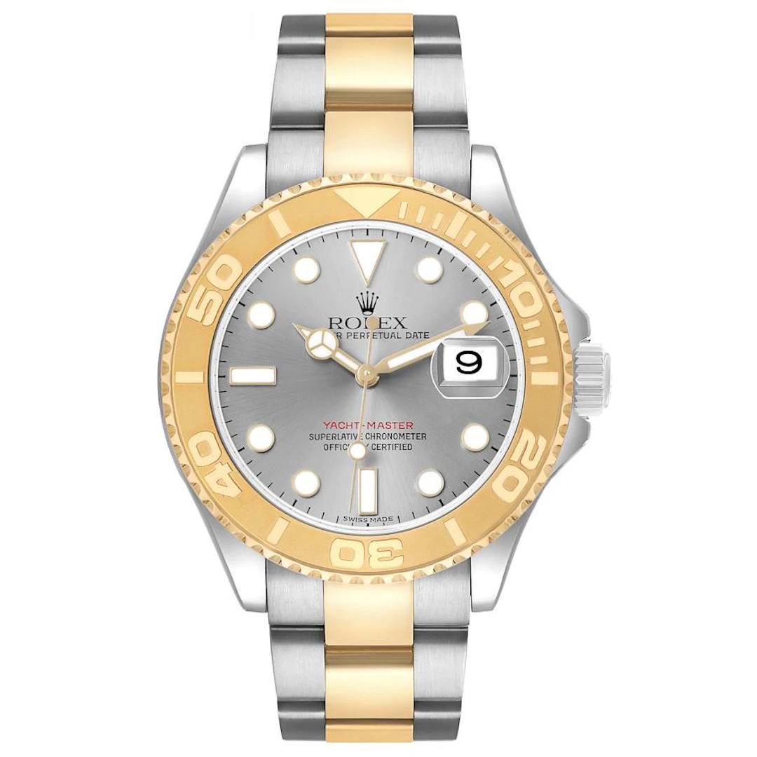 Yacht-Master (Reference 16623). A 40mm yellow gold stainless steel
