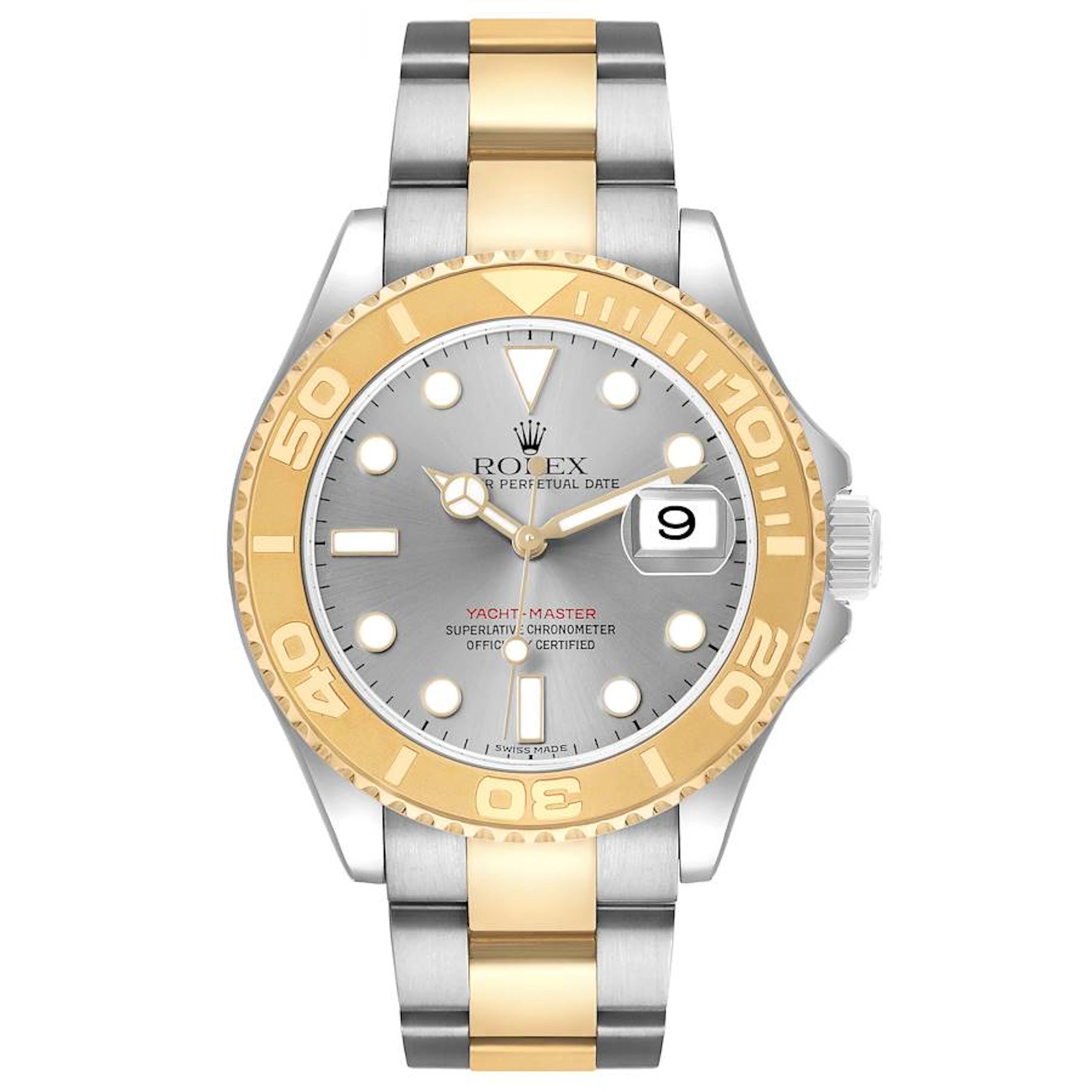 Yacht-Master (Reference 16623). A 40mm yellow gold stainless steel