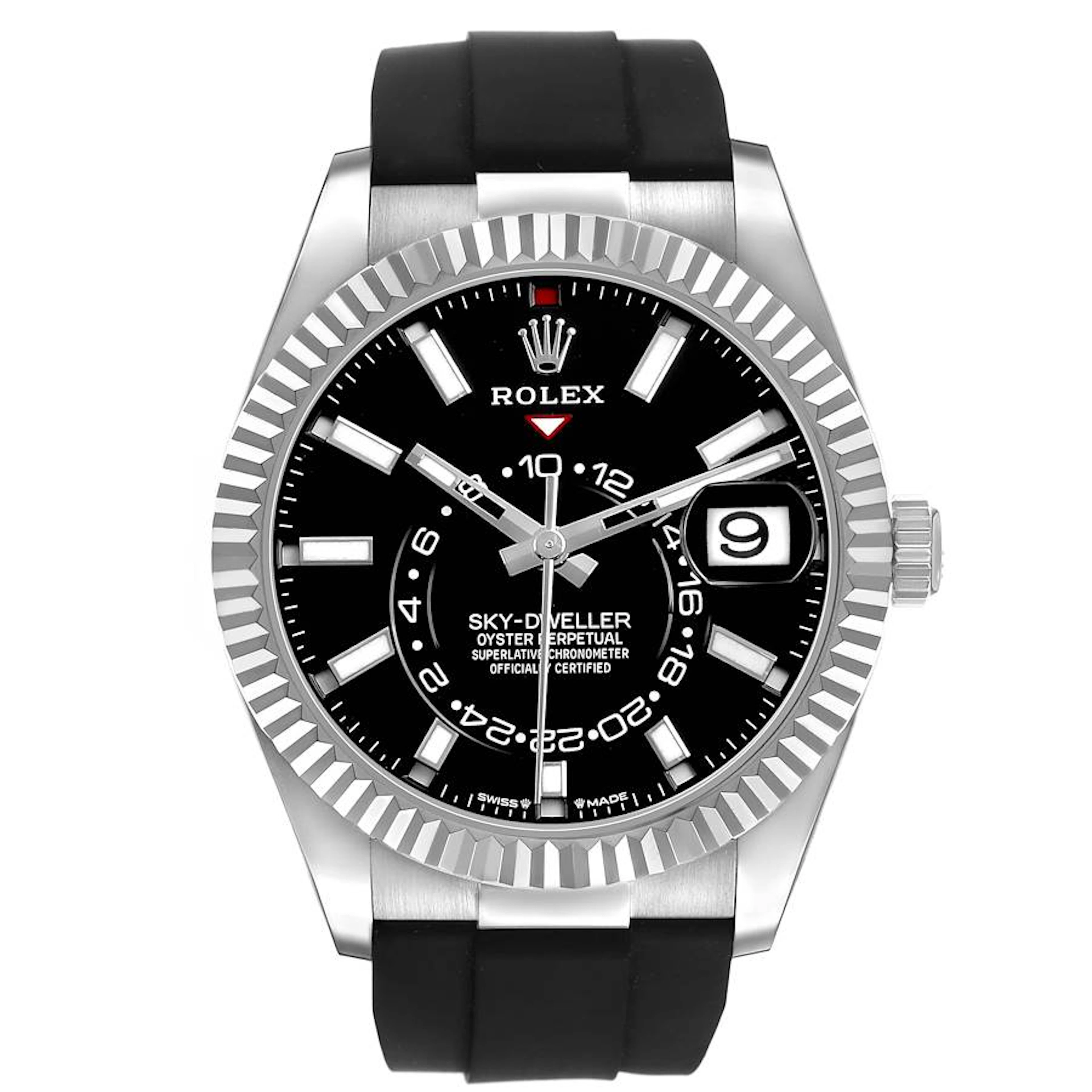 Sky-Dweller (Reference 336239). A 42mm white gold automatic wristwatch
