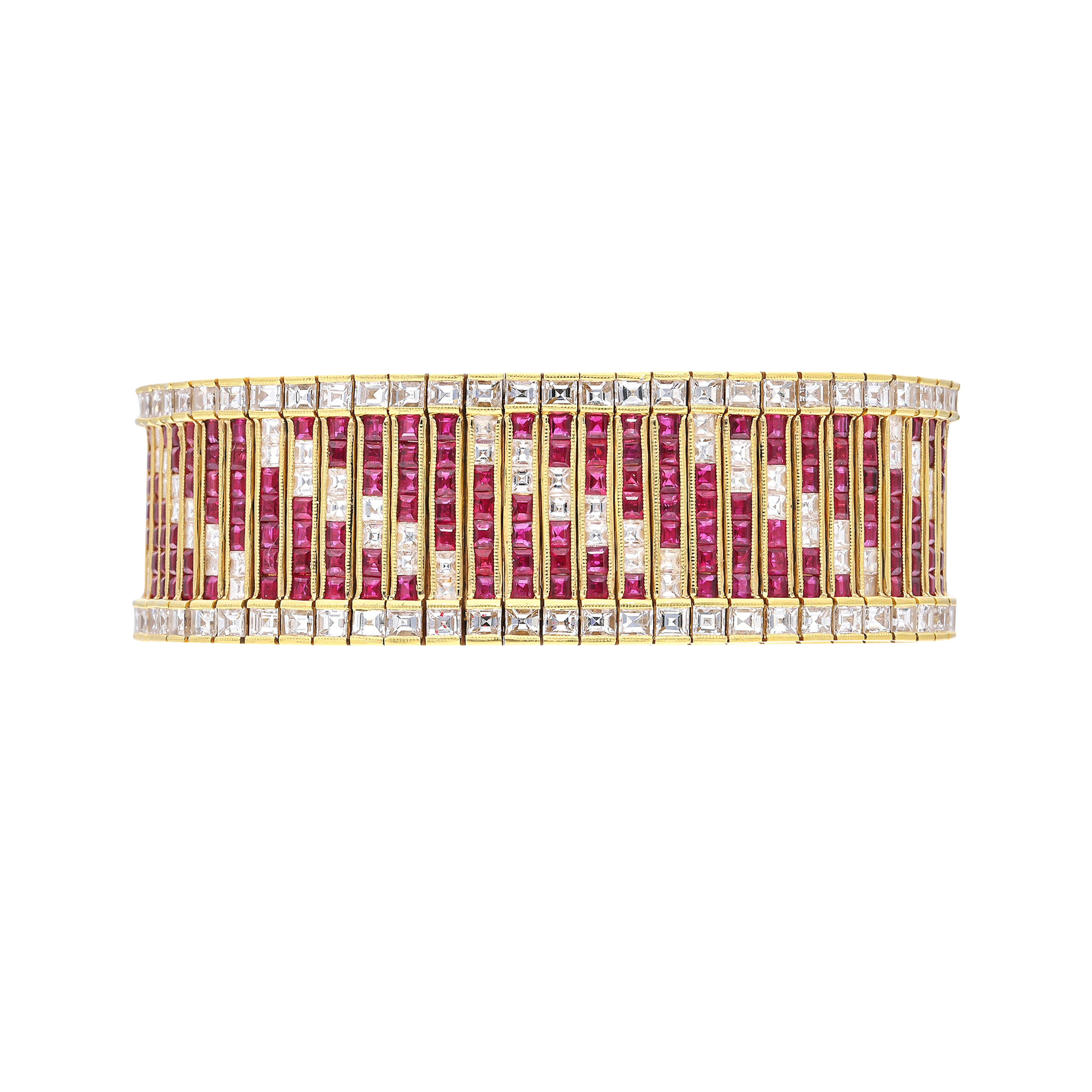 Gold, Ruby and Diamond Bracelet