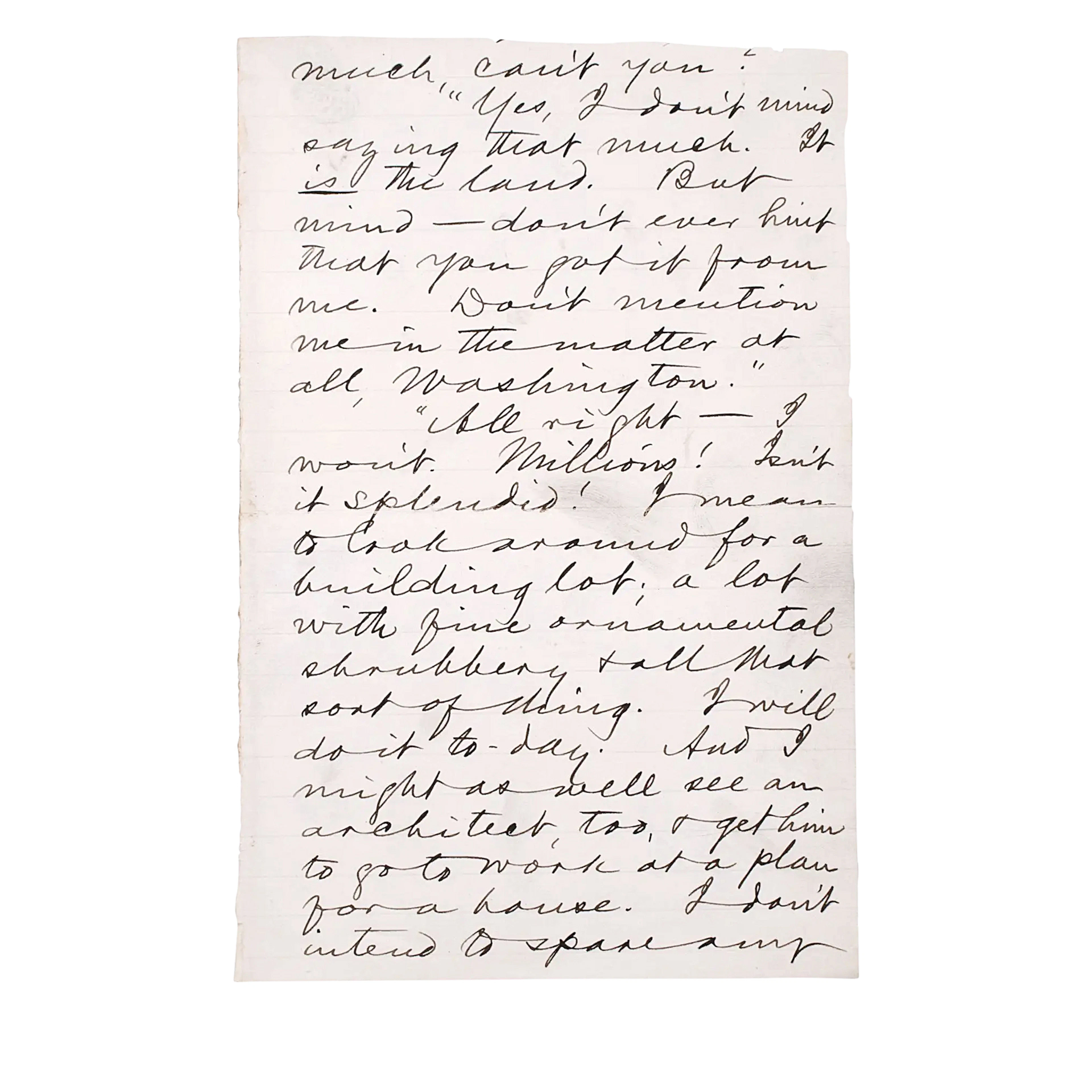 The Gilded Age Manuscript Leaf