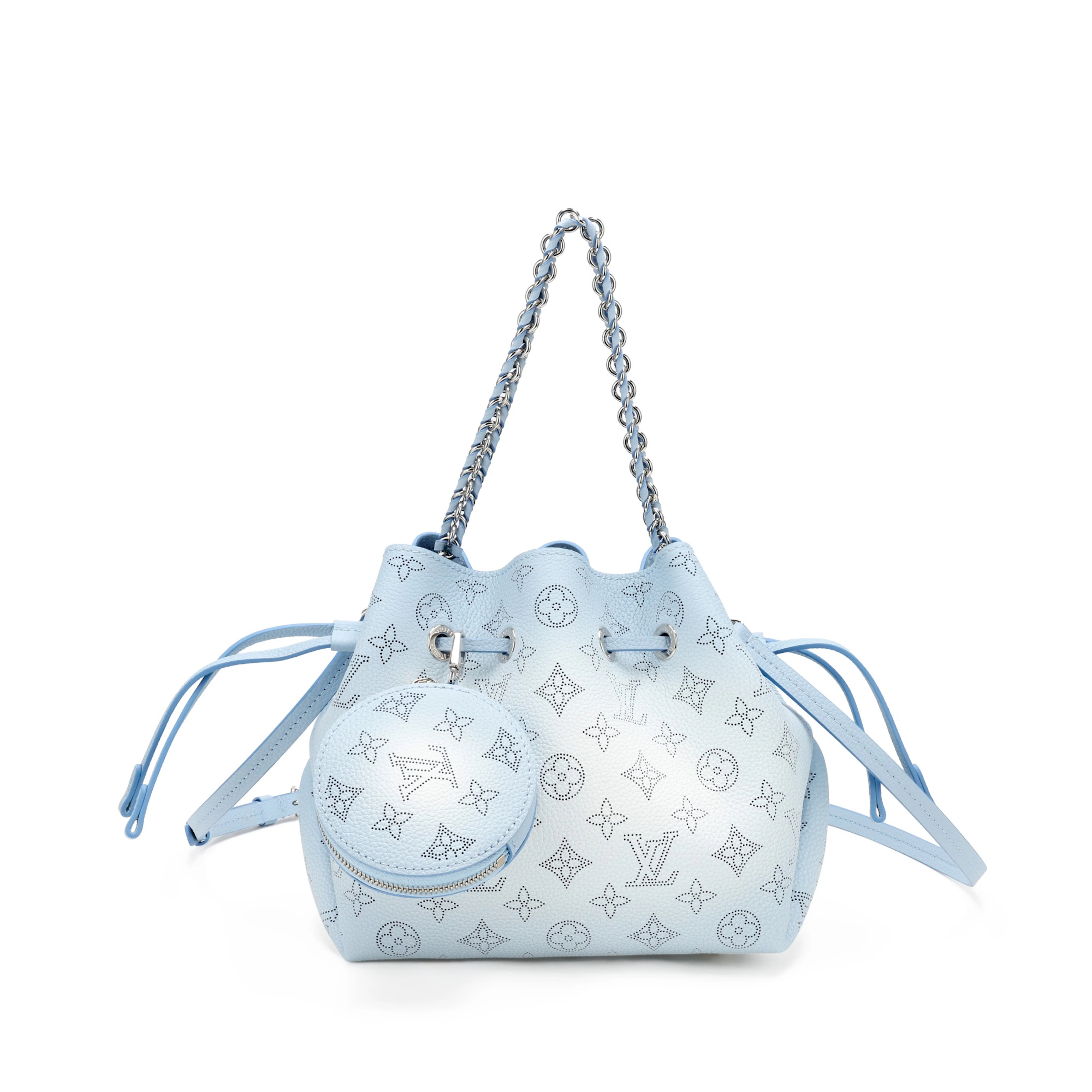 Blue Nuage Monogram Perforated Mahina Bella Silver Hardware, 2022