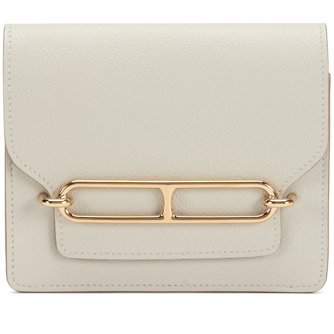 Gris Perle Evercolor Roulis Slim Wallet Permabrass Hardware, 2021