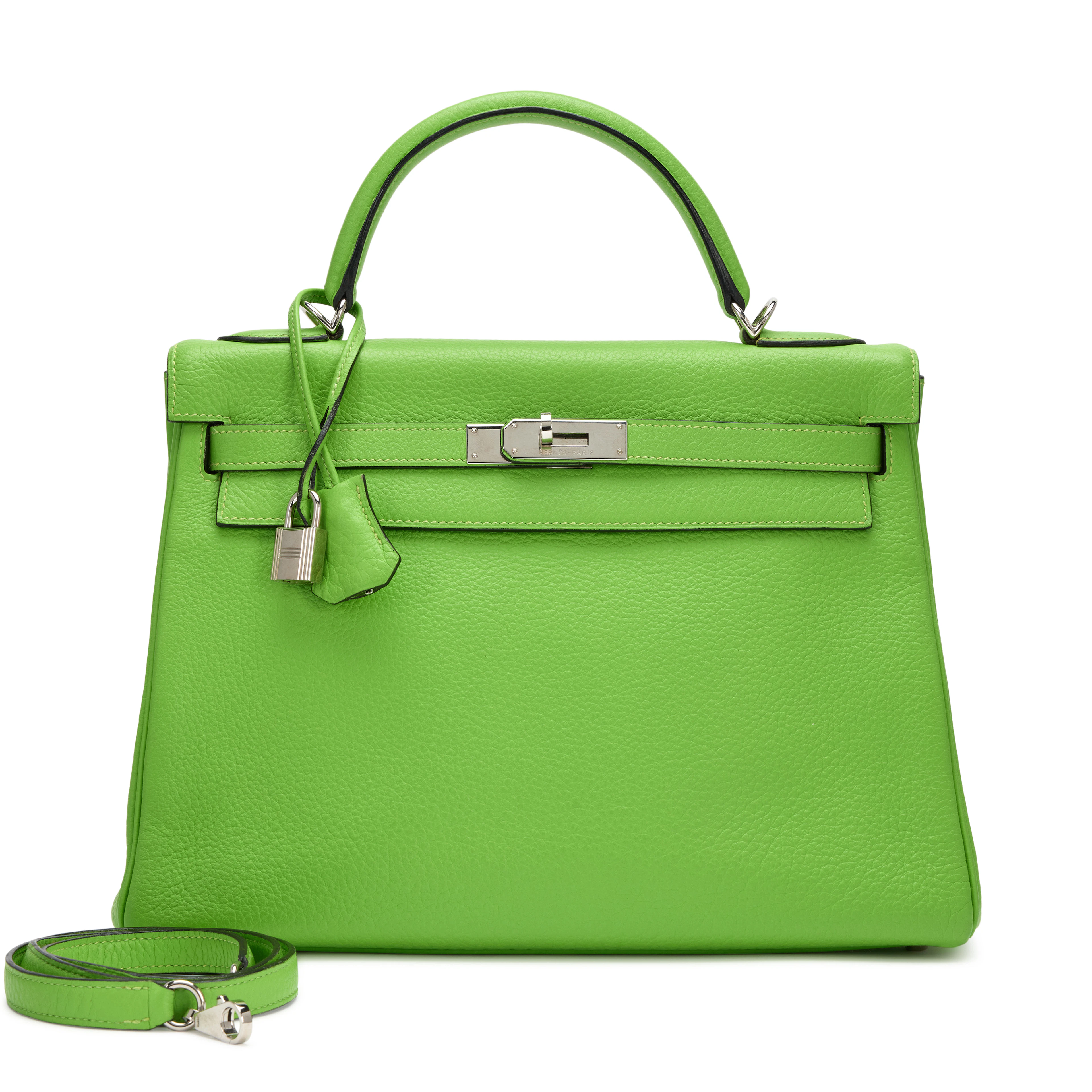 Vert Cru Clemence Retourne Kelly 32 Palladium Hardware, 2003