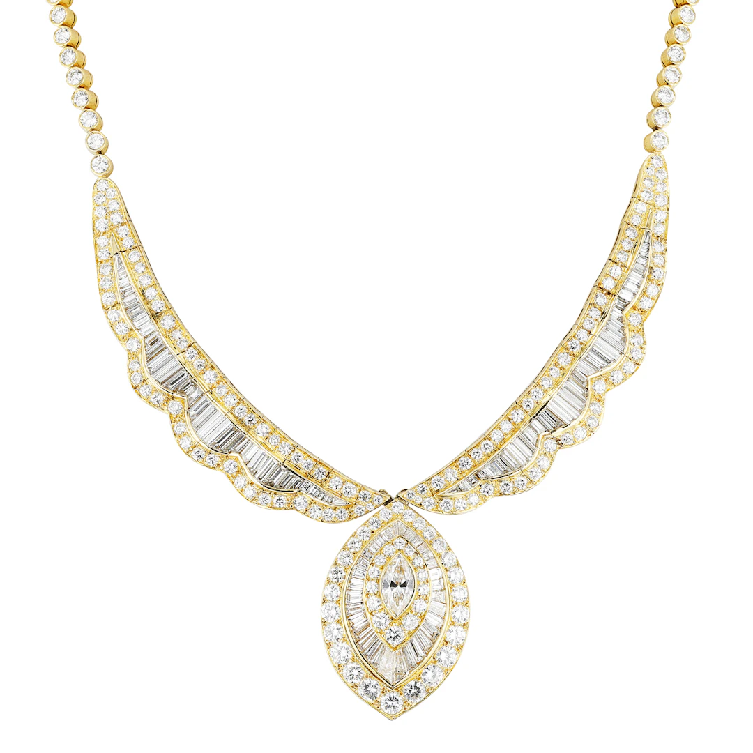 Gold and Diamond Necklace