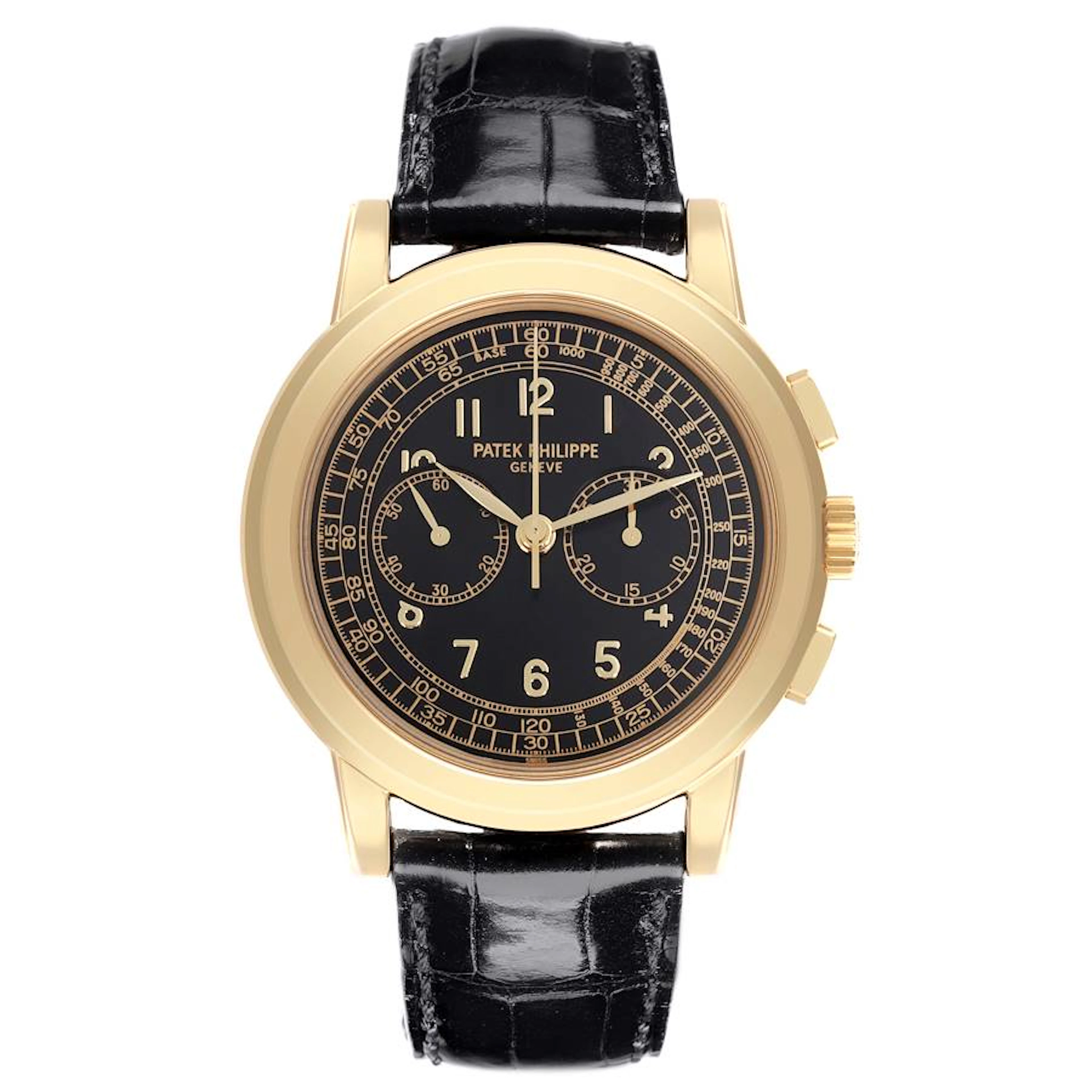 Complications (Reference 5070J-001). A 42mm yellow gold manual wind