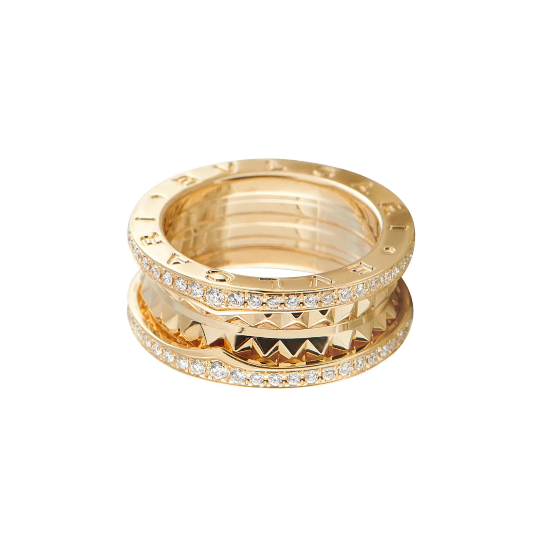 Gold and Diamond B.Zero1 Rock Ring