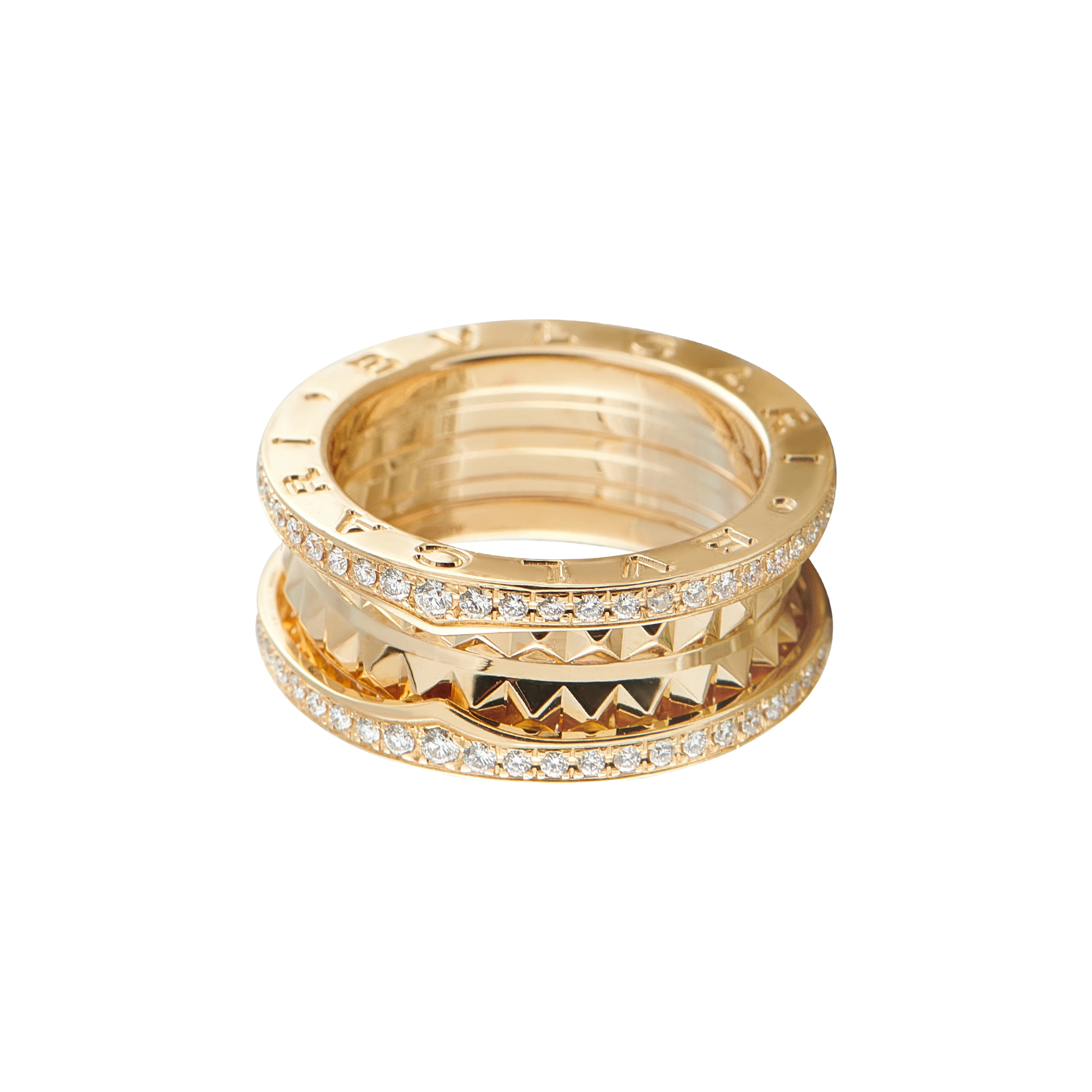 Gold and Diamond B.Zero1 Rock Ring