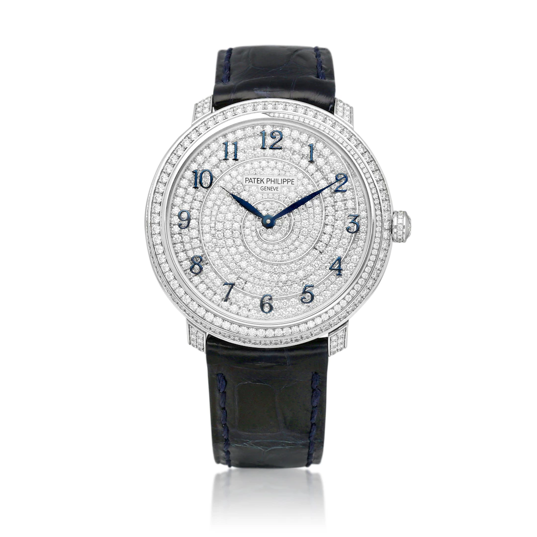 Calatrava (Reference 4978/400G). A 36.5mm white gold diamond- set