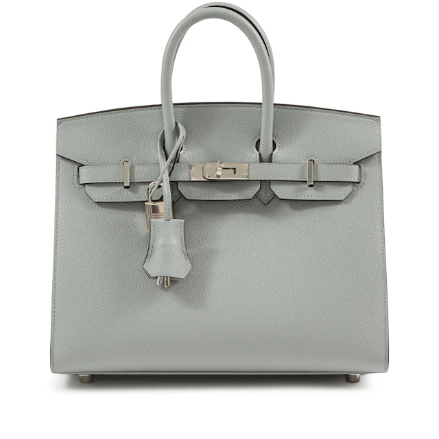 Bleu Glacier Epsom Birkin Sellier 25 Palladium Hardware, 2024