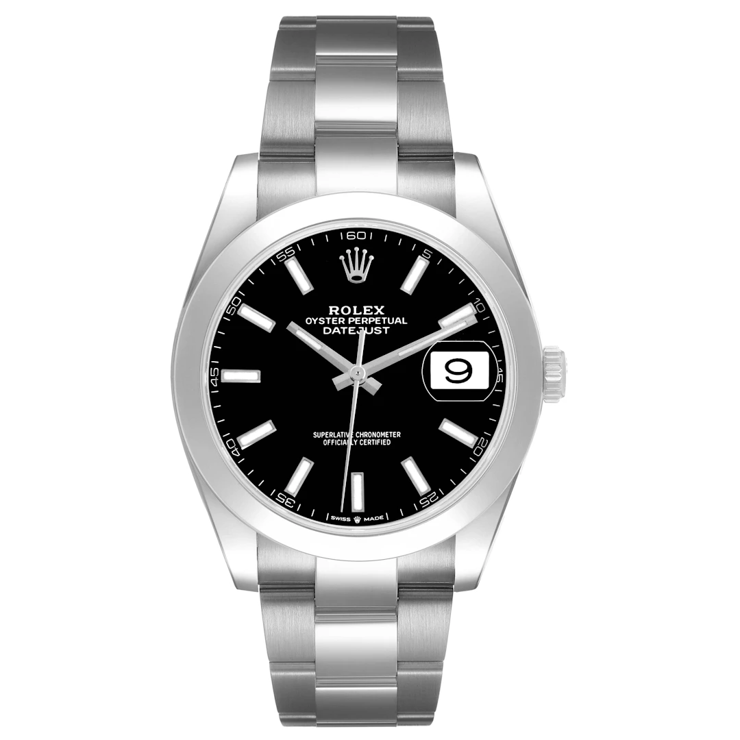 Datejust (Reference 126300). A 41mm stainless steel automatic wristwatch