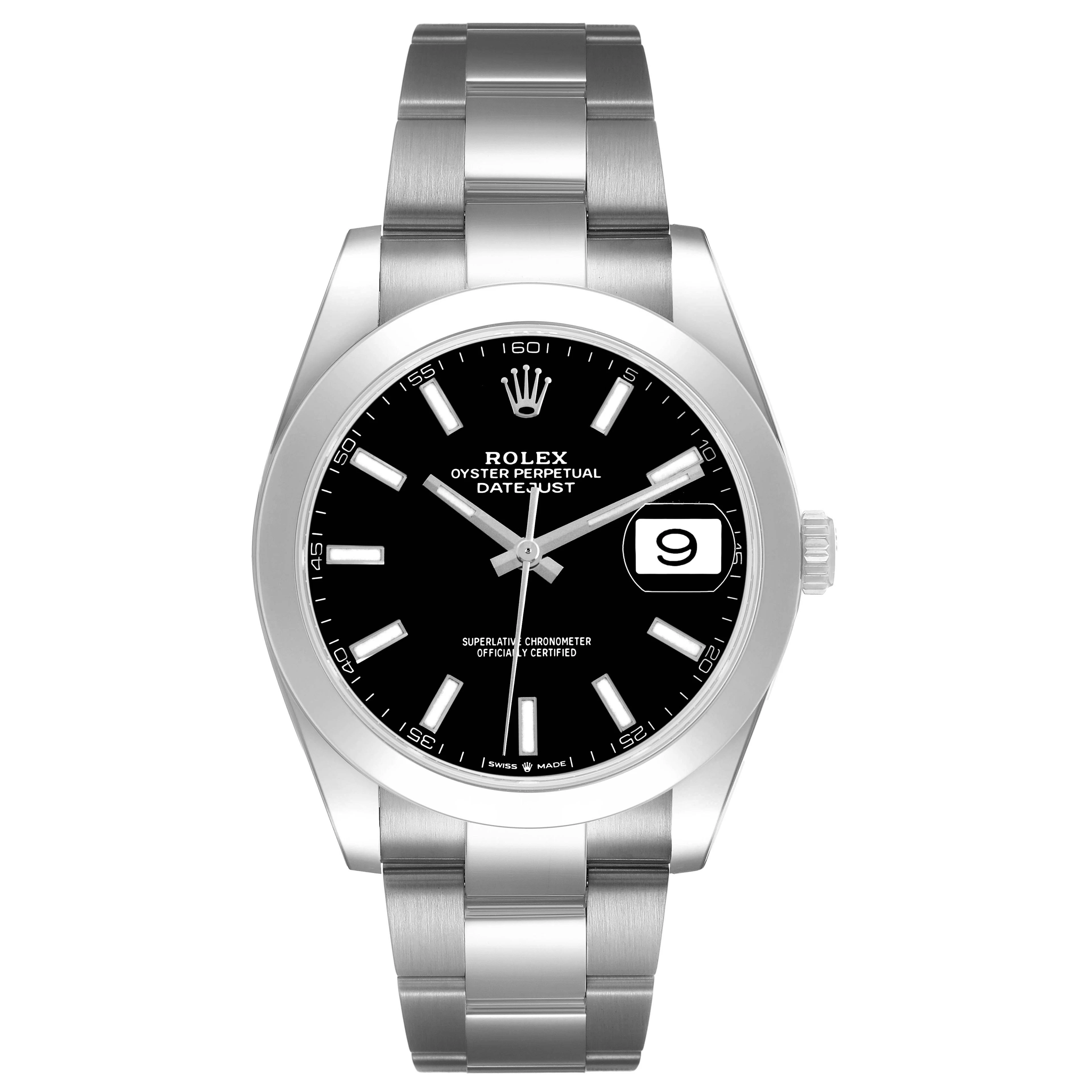 Datejust (Reference 126300). A 41mm stainless steel automatic wristwatch
