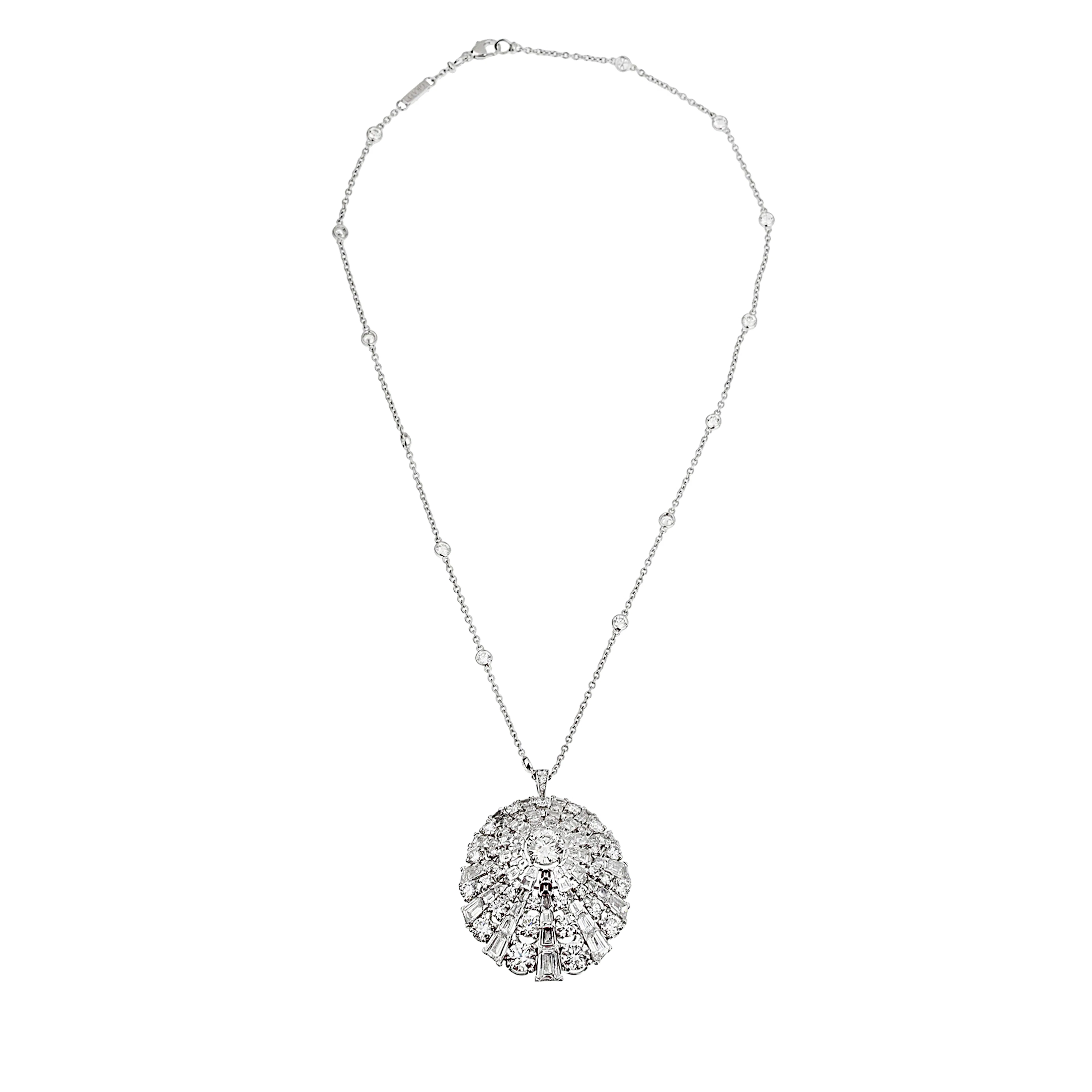 White Gold and Diamond Necklace