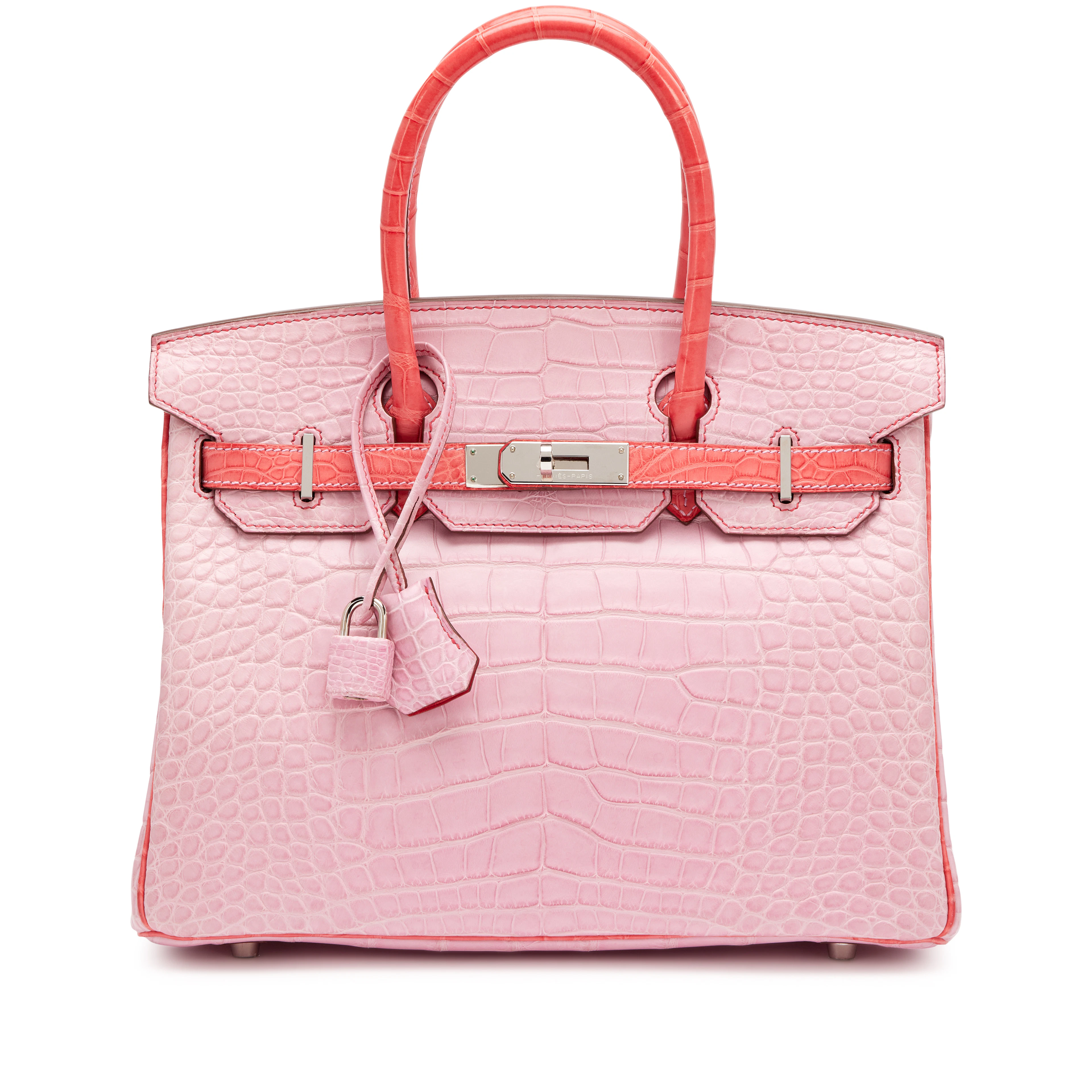 5P Bubblegum Pink and Bougainvillea Matte Alligator HSS Birkin 30