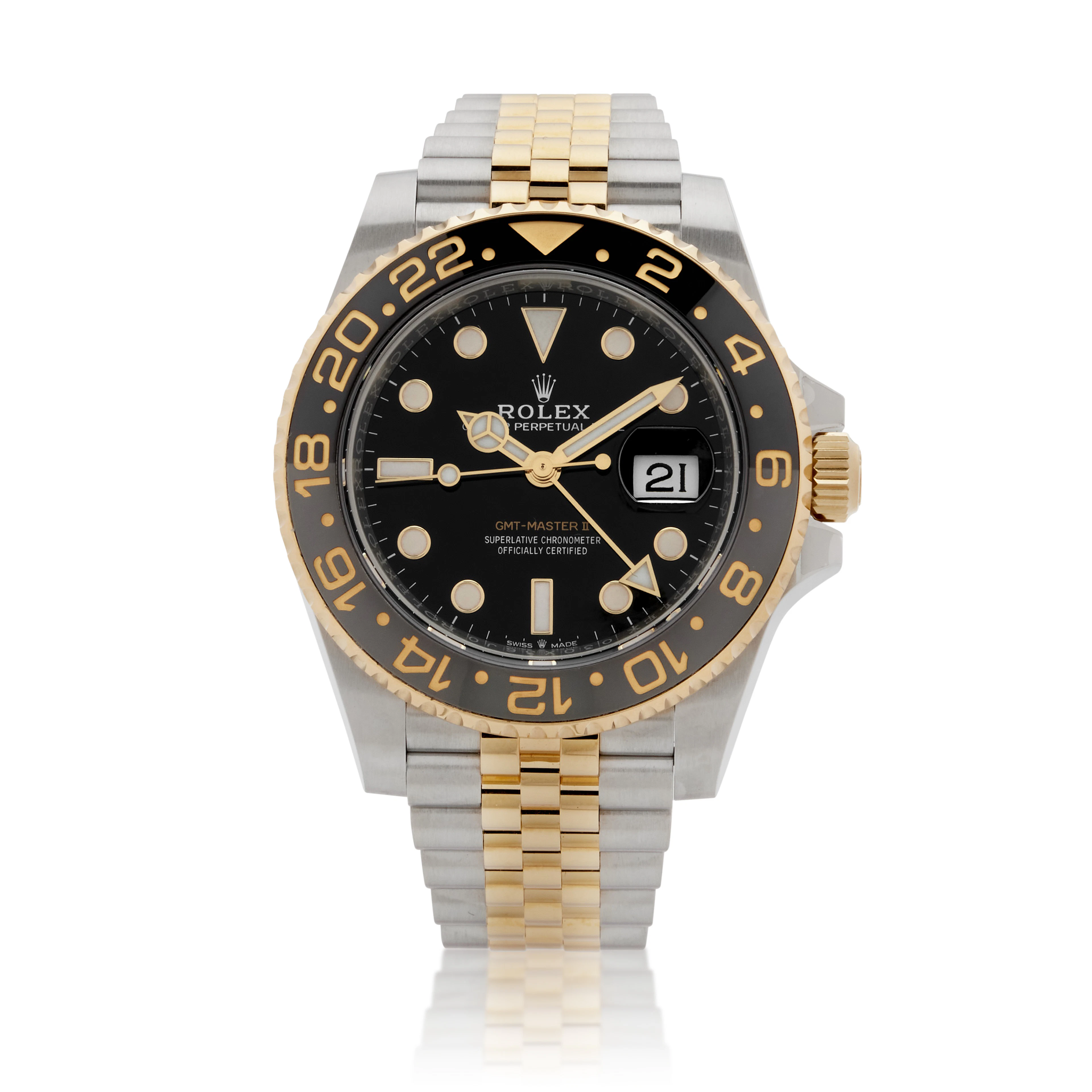 GMT-Master II "Zombie" (Reference 126713GRNR). A 40mm unworn yellow