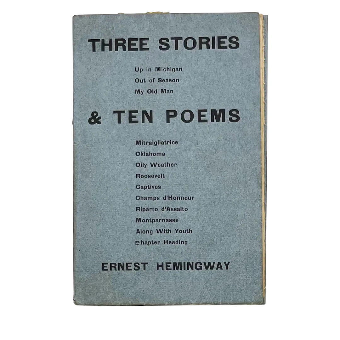 Three Stories And Ten Poems