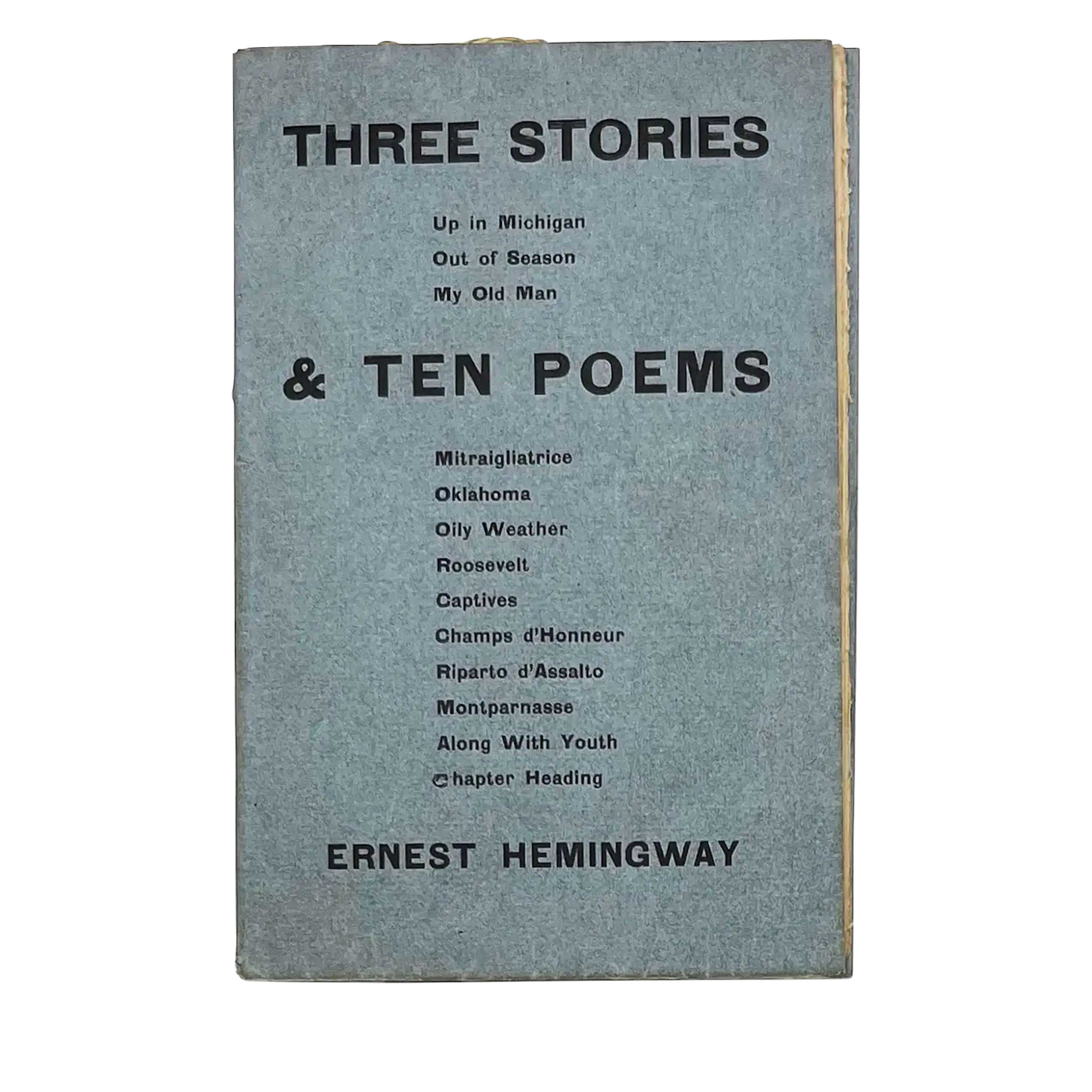 Three Stories And Ten Poems