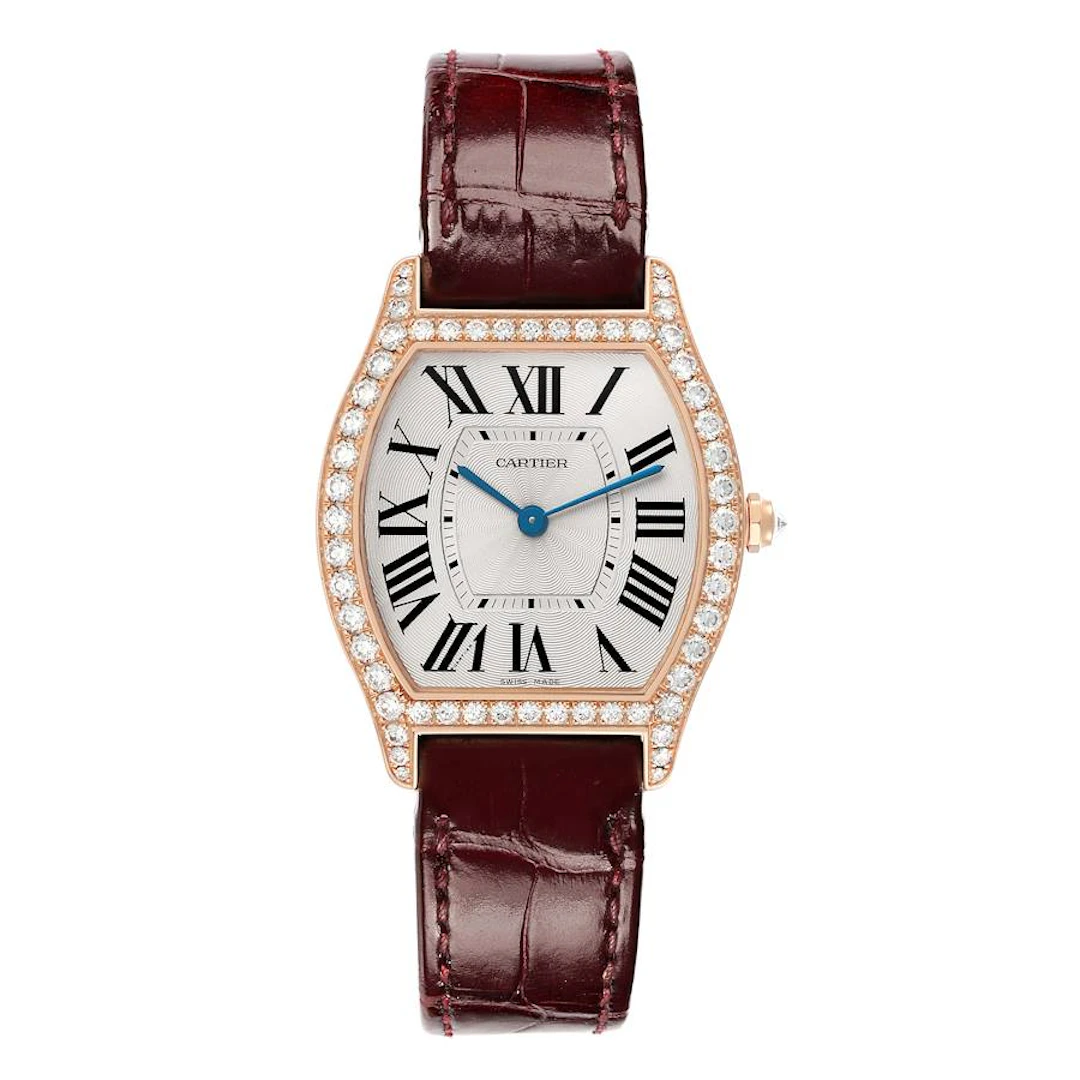 Tortue (Reference WA501008). A 39mm rose gold diamond-set manual wind
