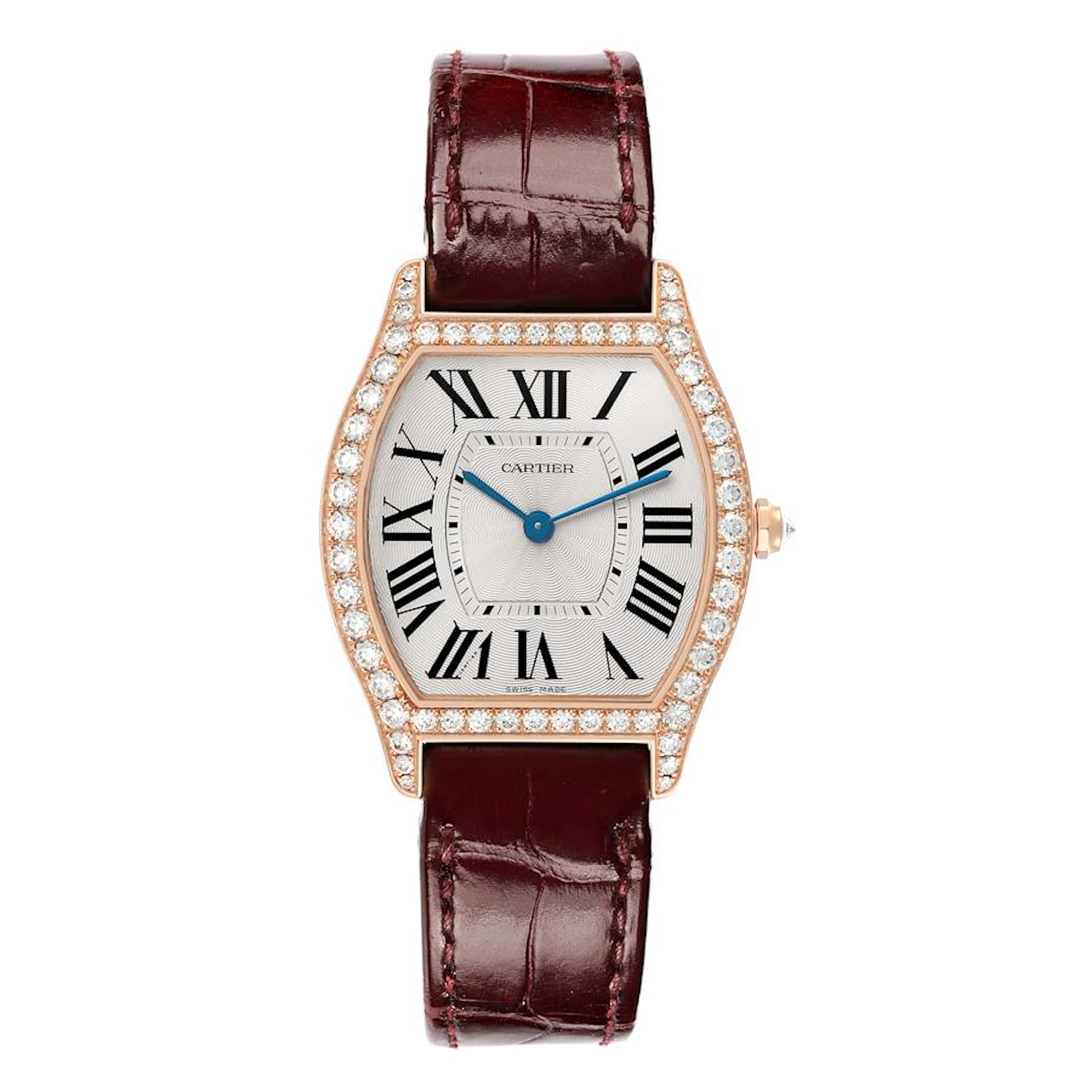 Tortue (Reference WA501008). A 39mm rose gold diamond-set manual wind