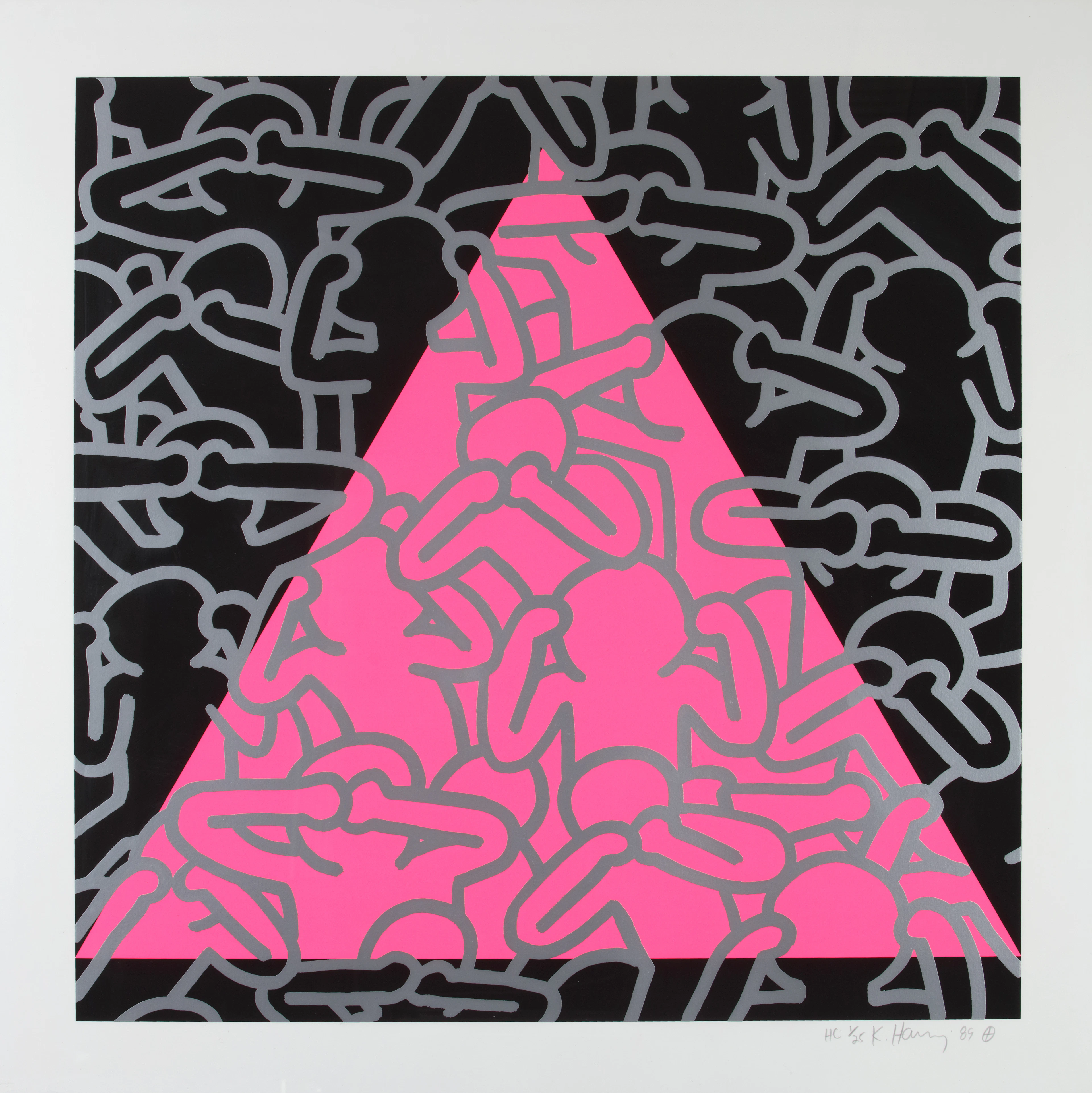 Keith Haring, Silence = Death (L. p. 152), 1989