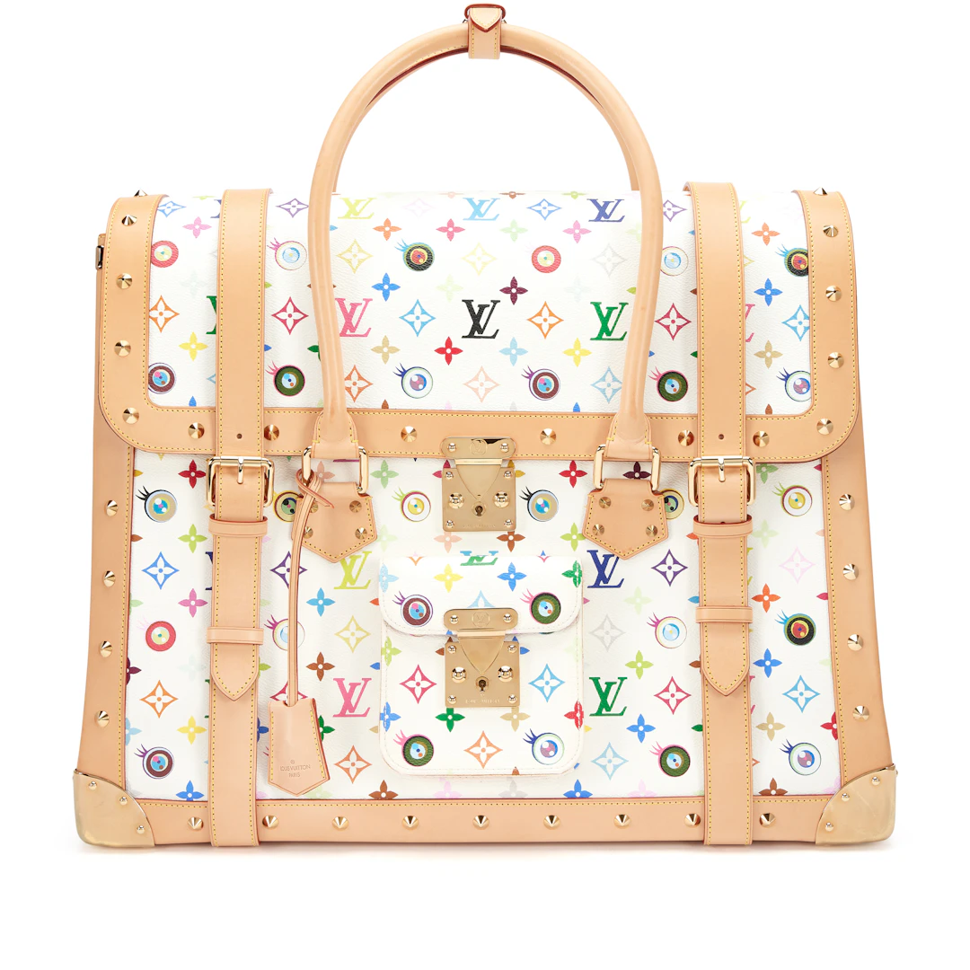 Takashi Murakami White Multicolore Eye Dare You Sac Gigantic Overnight