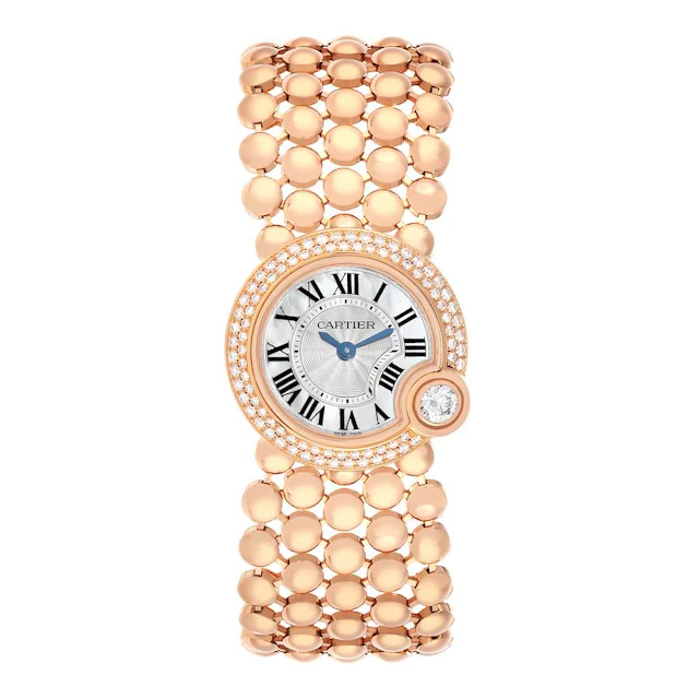 Ballon Blanc (Reference WE902057). A 24mm rose gold diamond-set quartz