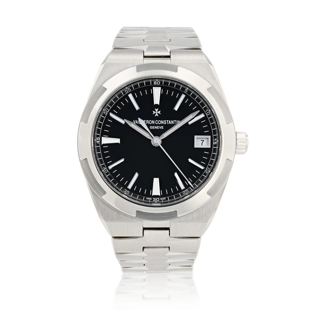 Overseas, reference 4500V/110A-B483, stainless steel wristwatch with