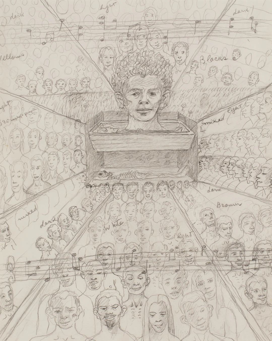 Untitled (Possible Study for The Immortality of Beethoven's 9th Symphony)