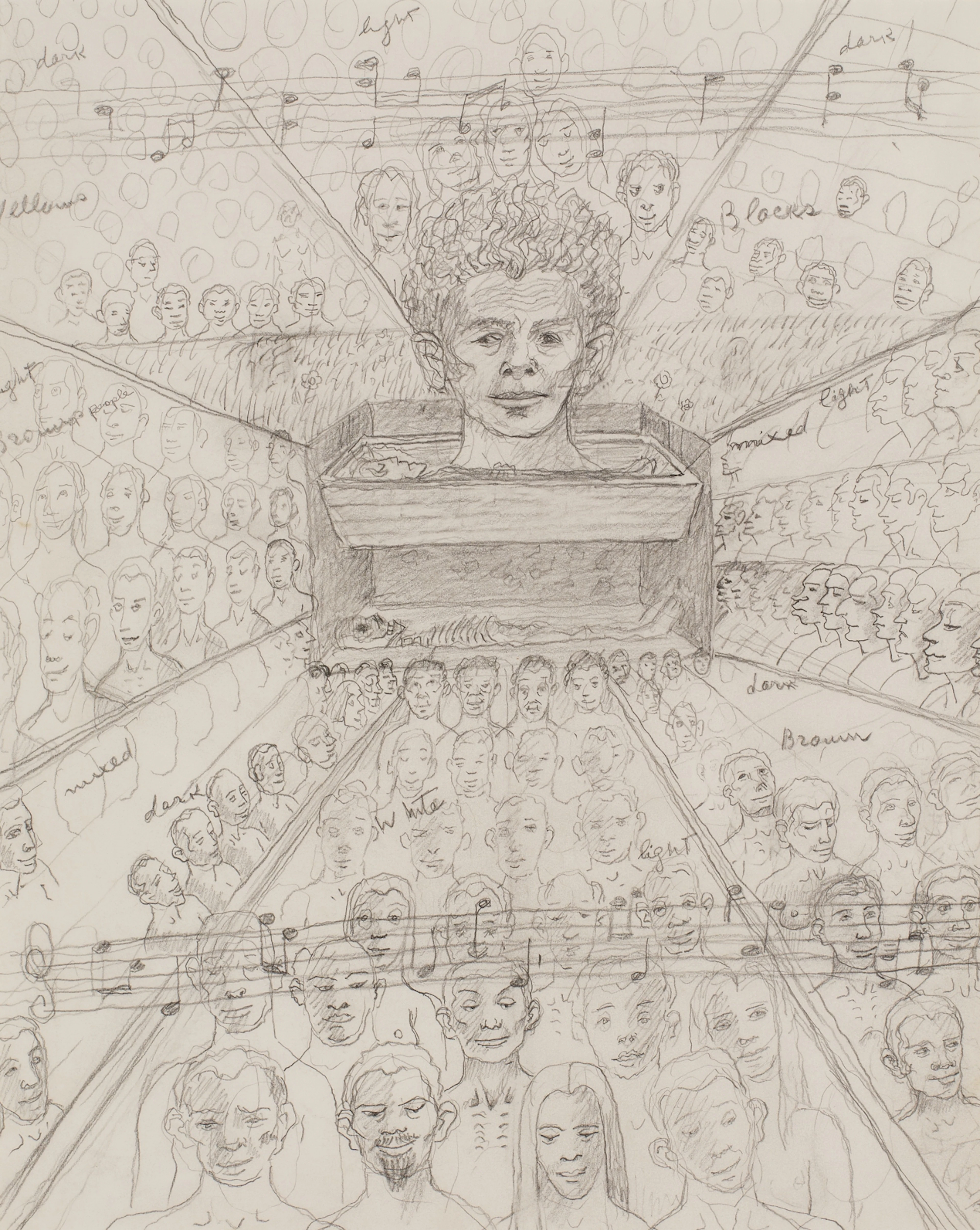 Untitled (Possible Study for The Immortality of Beethoven's 9th Symphony)