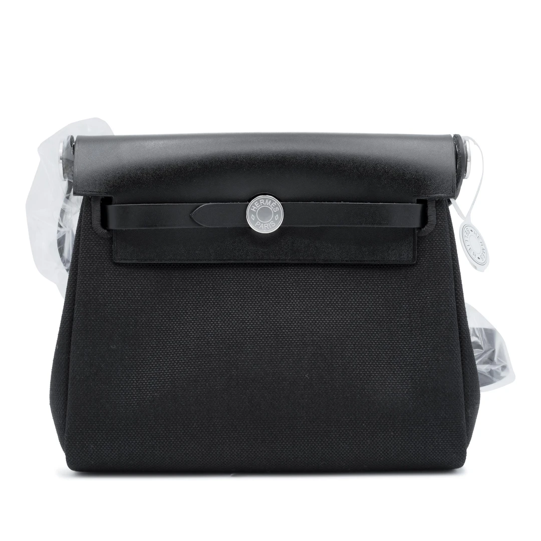 Black Vache Hunter and Toile Mini Herbag Zip 20 Palladium Hardware, 2025