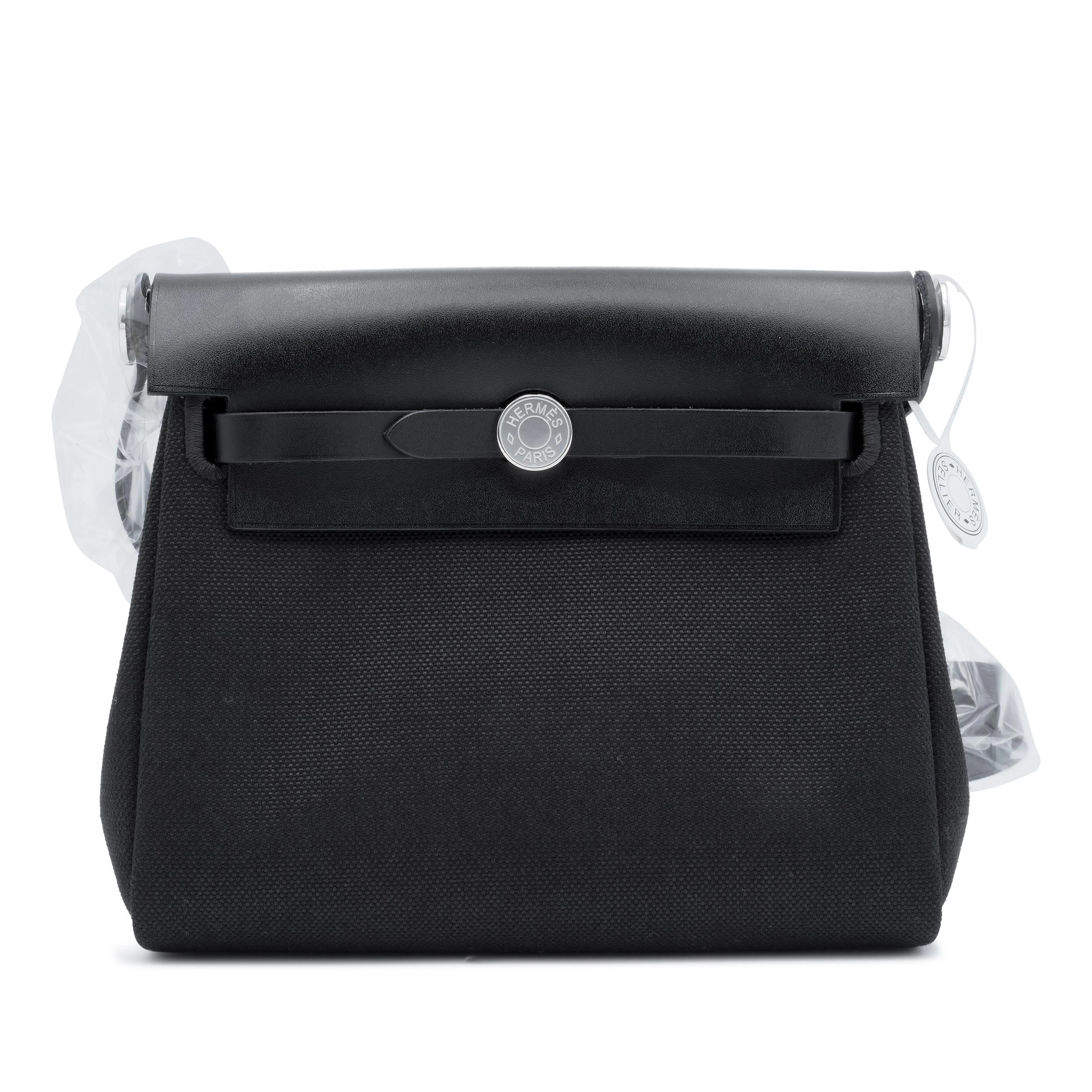 Black Vache Hunter and Toile Mini Herbag Zip 20 Palladium Hardware, 2025