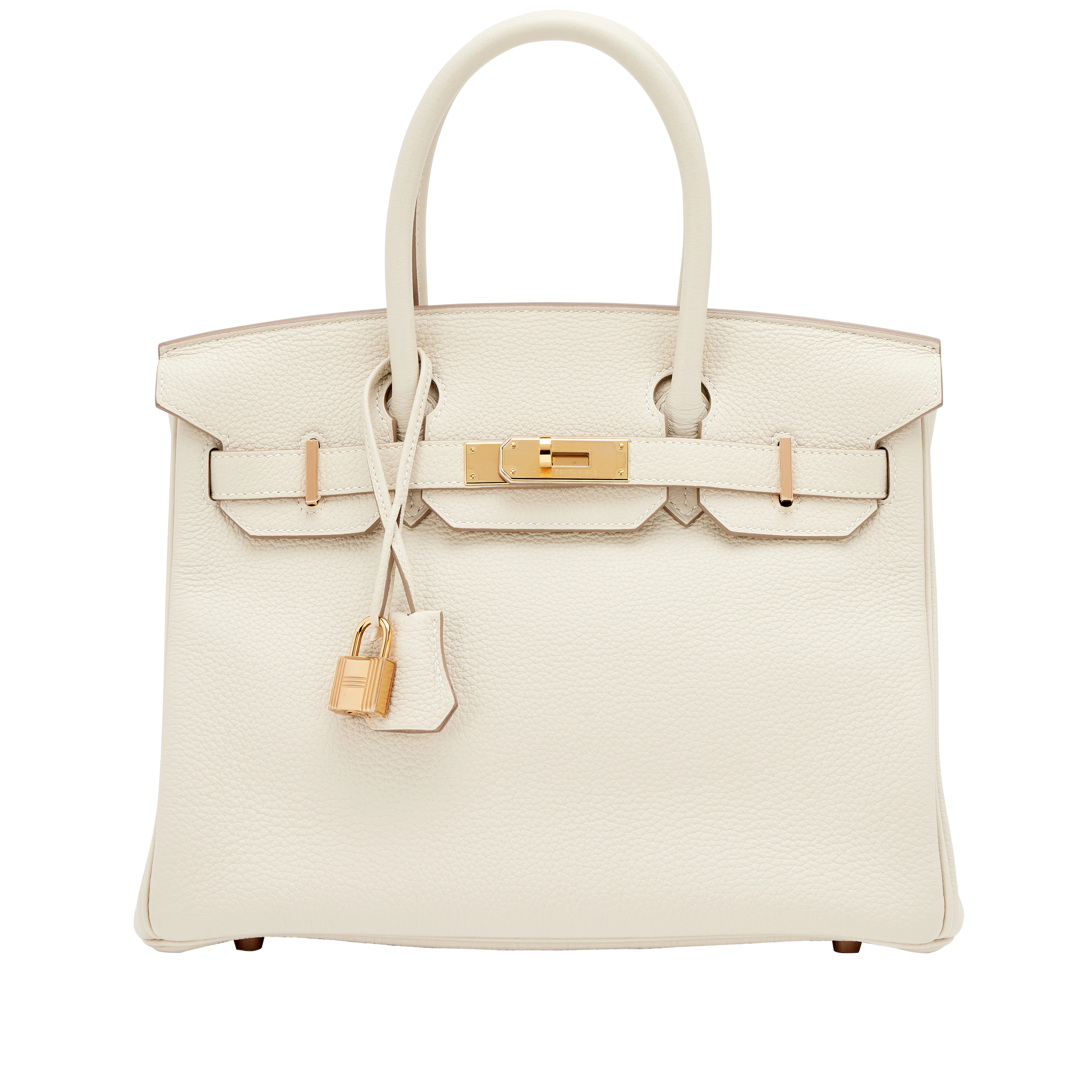 Craie Togo Birkin 30 Rose Gold Hardware, 2021