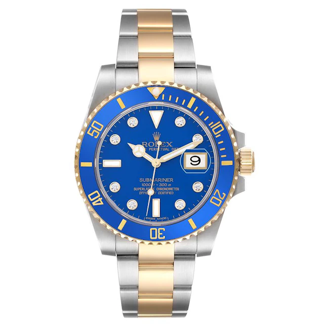 Submariner (Reference 116613LB). A 40mm yellow gold stainless steel