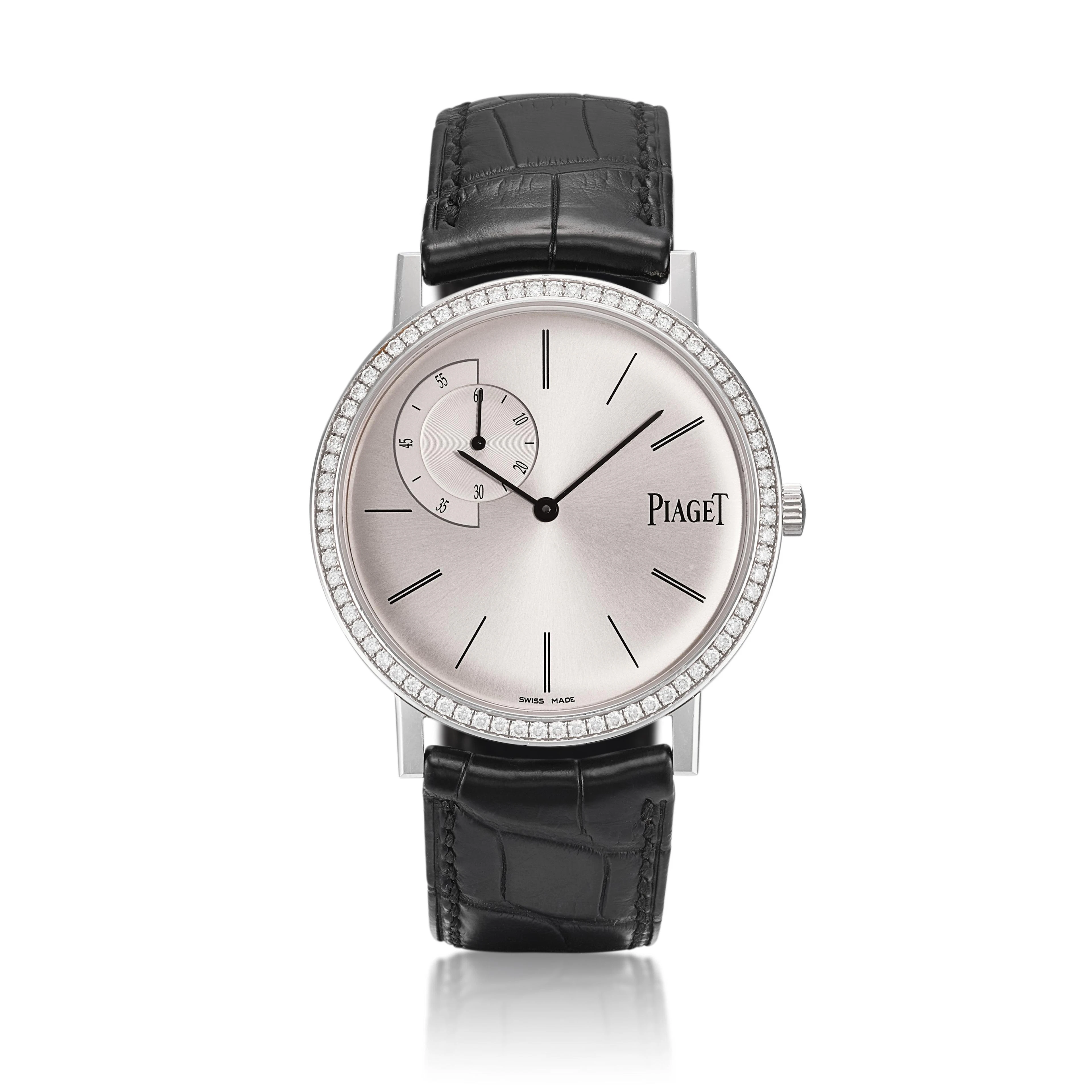 Altiplano (Reference P10706). A white gold and diamond-set mechanical