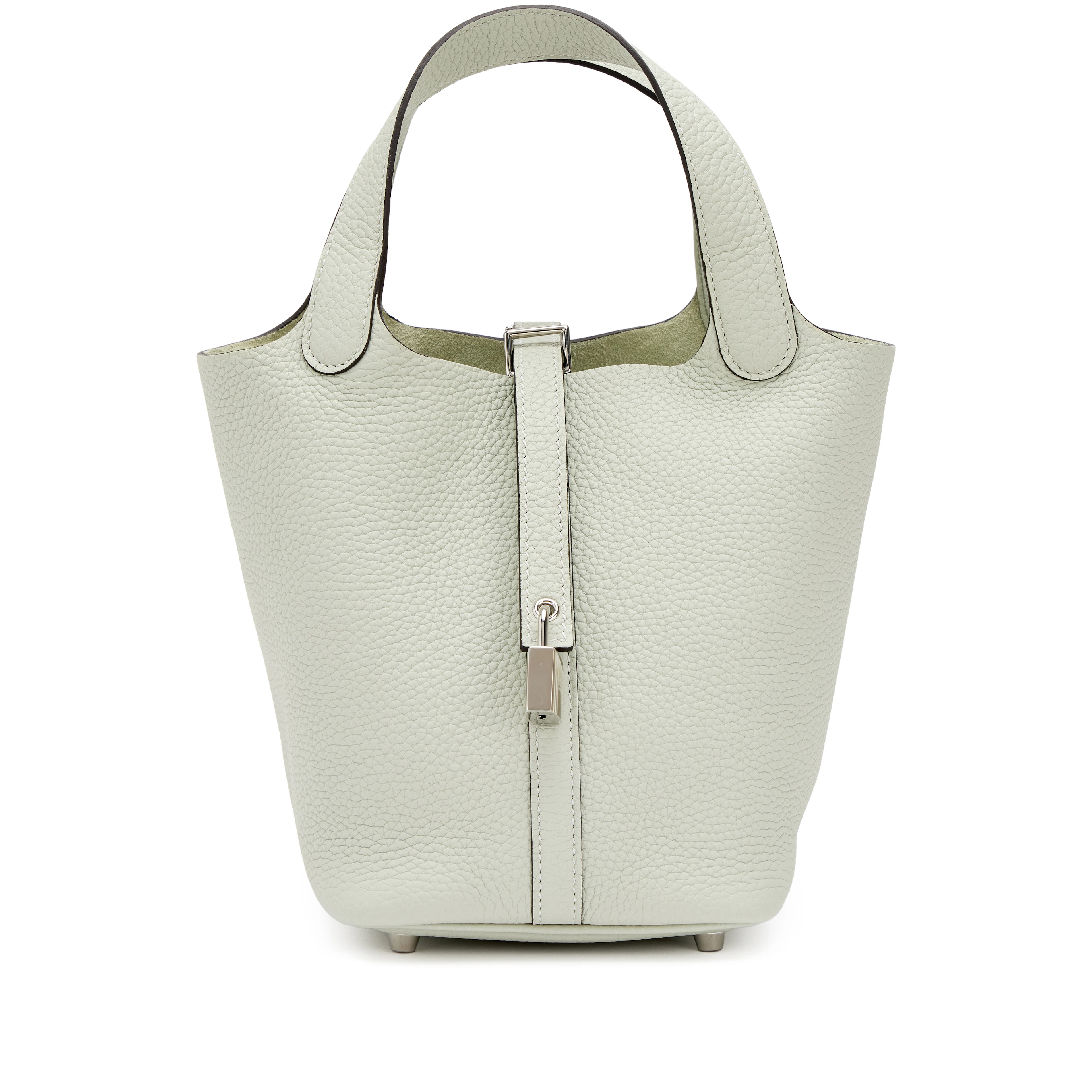 Gris Neve Clemence Picotin Lock 18 Palladium Hardware, 2023