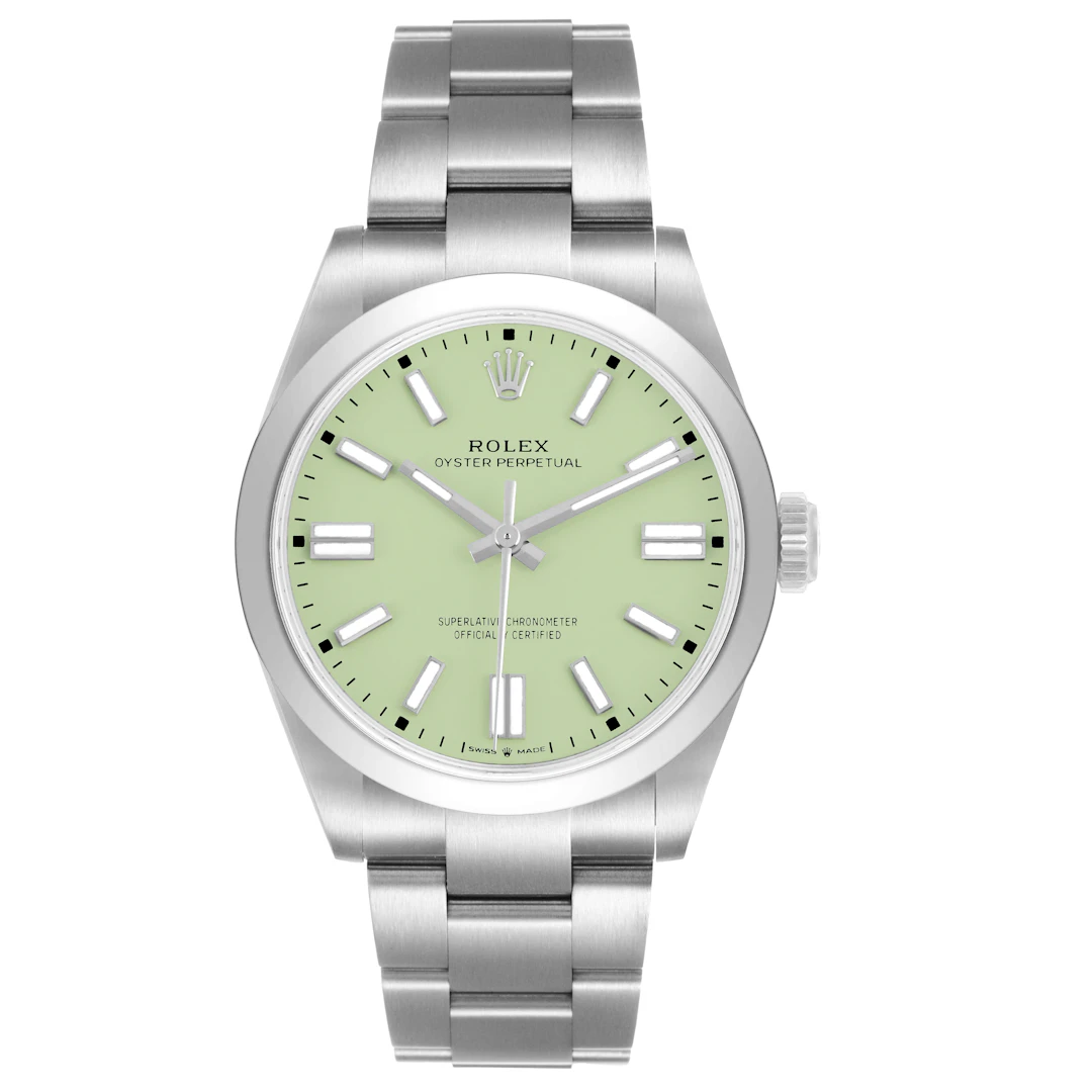 Oyster Perpetual 'Pistachio' (Reference 134300). A 41mm stainless